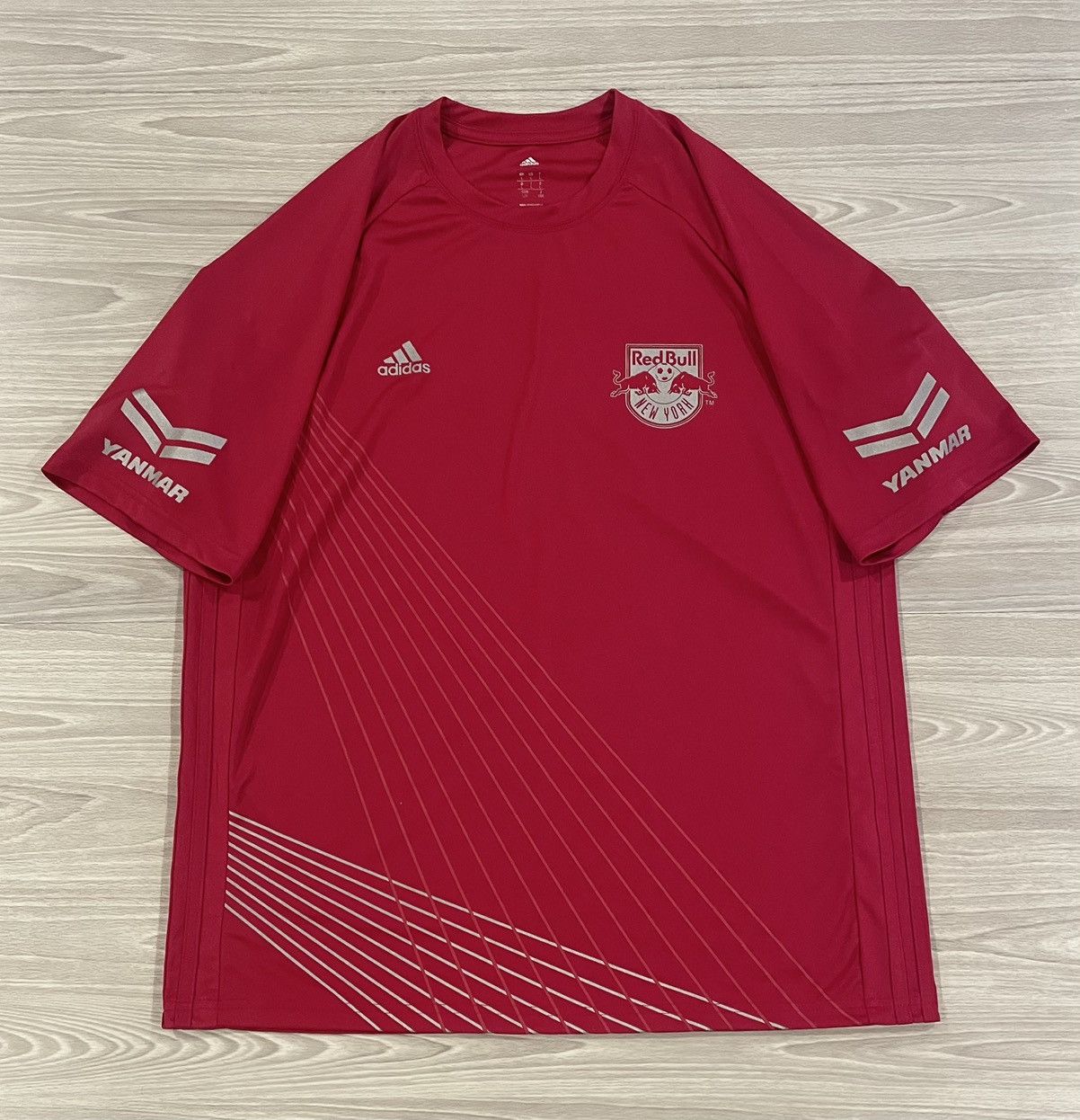 Adidas Adidas 2017/18 New York Red Bulls Soccer Jersey Men’s Large Size US L / EU 52-54 / 3 - 1 Thumbnail