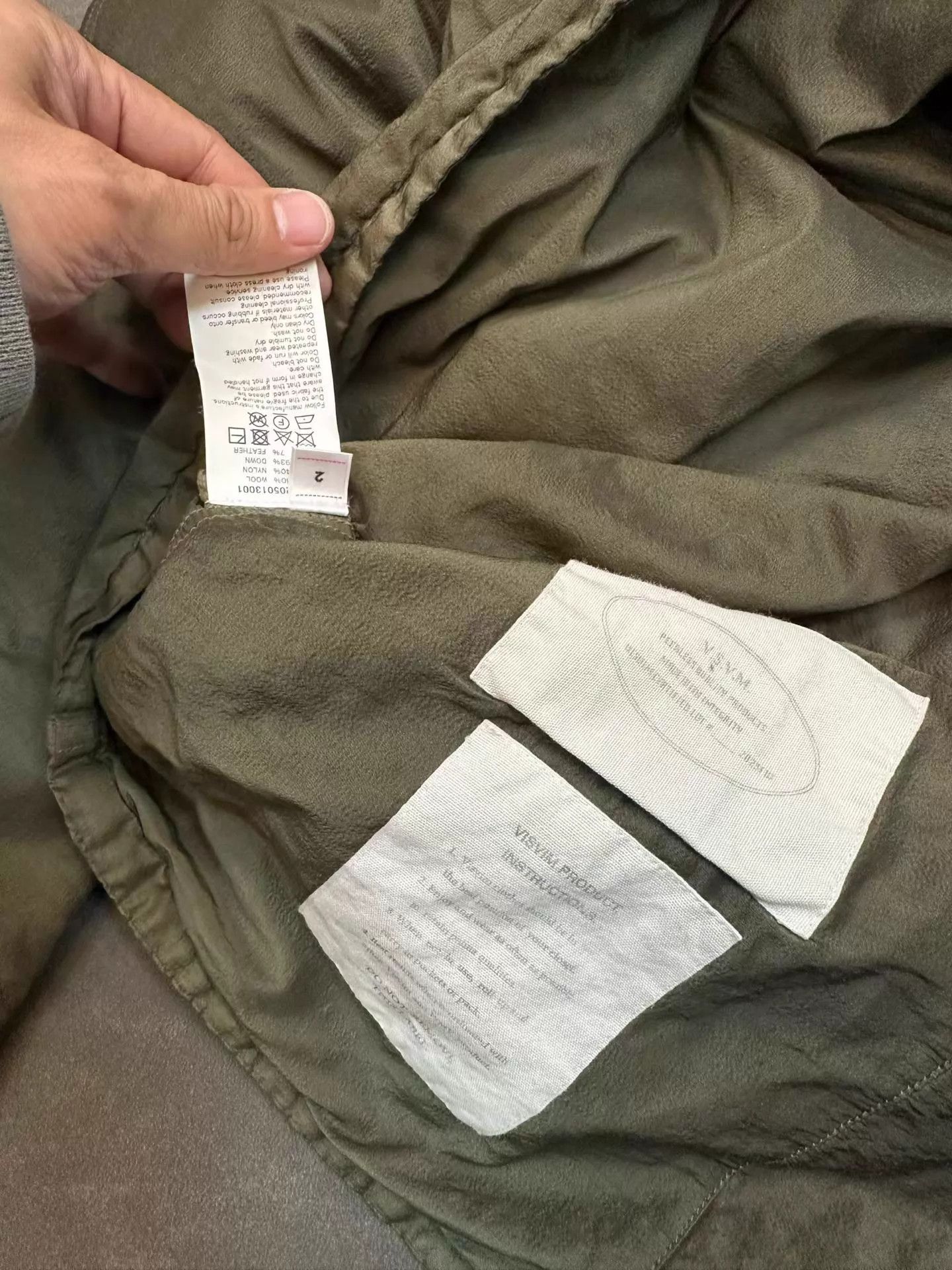 Visvim visvim 23aw Heli Crew Down Shirt Jkt olive 2 97new Size US M / EU 48-50 / 2 - 5 Thumbnail