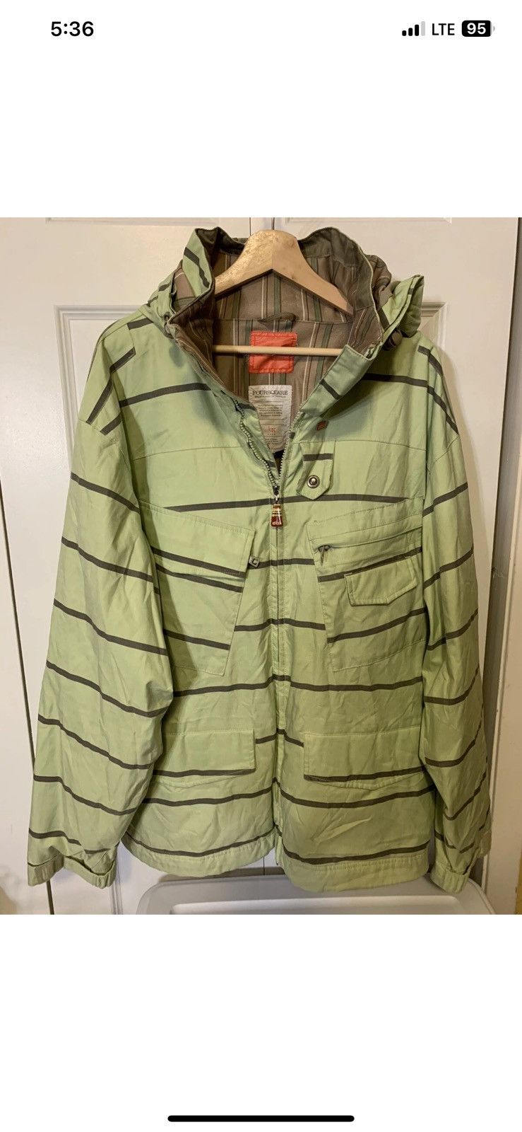 FOURSQUARE Foursquare mens sz L snowboard 10k outerwear hooded jacket Size US L / EU 52-54 / 3 - 4 Thumbnail