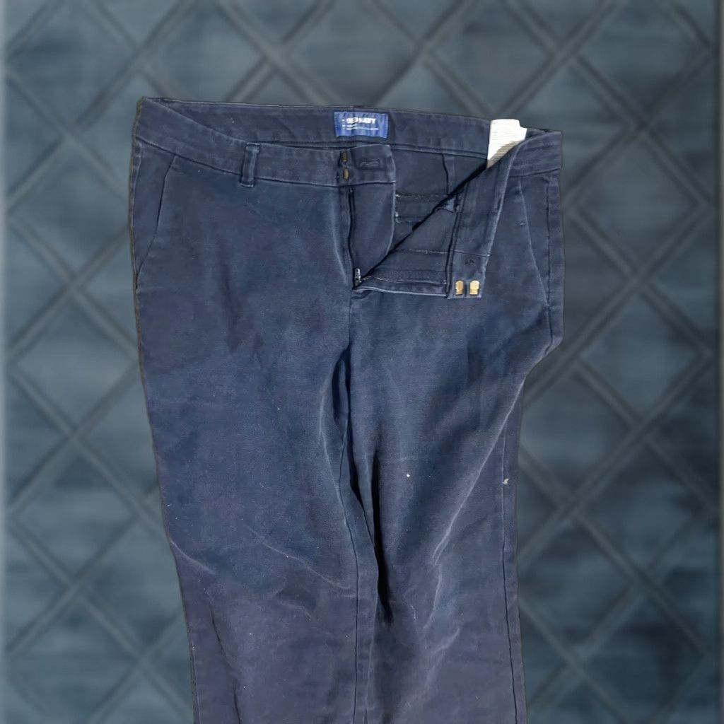 Old Navy Old Navy Harper Dress Pants Womens 10 Blue Mid Rise Straight Stretch Career Pants Size 32" / US 10 / IT 46 - 1 Thumbnail