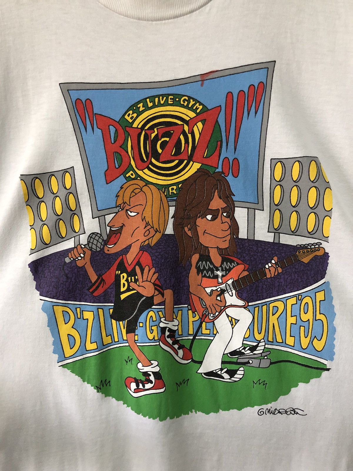 Band Tees × Japanese Brand × Vintage Vintage 95 B'z Japanese Rock Band Live Gym Pleasure Size US M / EU 48-50 / 2 - 2 Thumbnail