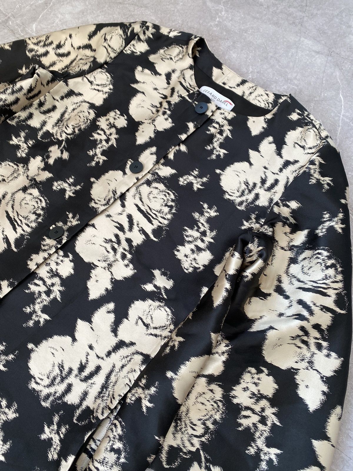 Gerard Darel Gerard Darel Paris Blend Silk Long Coat Floral Print Style Size M / US 6-8 / IT 42-44 - 6 Thumbnail