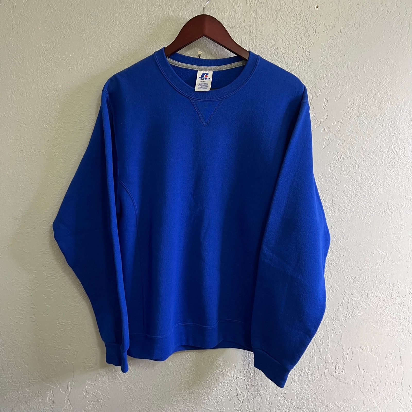 Russell Athletic Russell Athletic Vintage Y2K Blank Blue Sweatshirt Size M Size US M / EU 48-50 / 2 - 2 Thumbnail