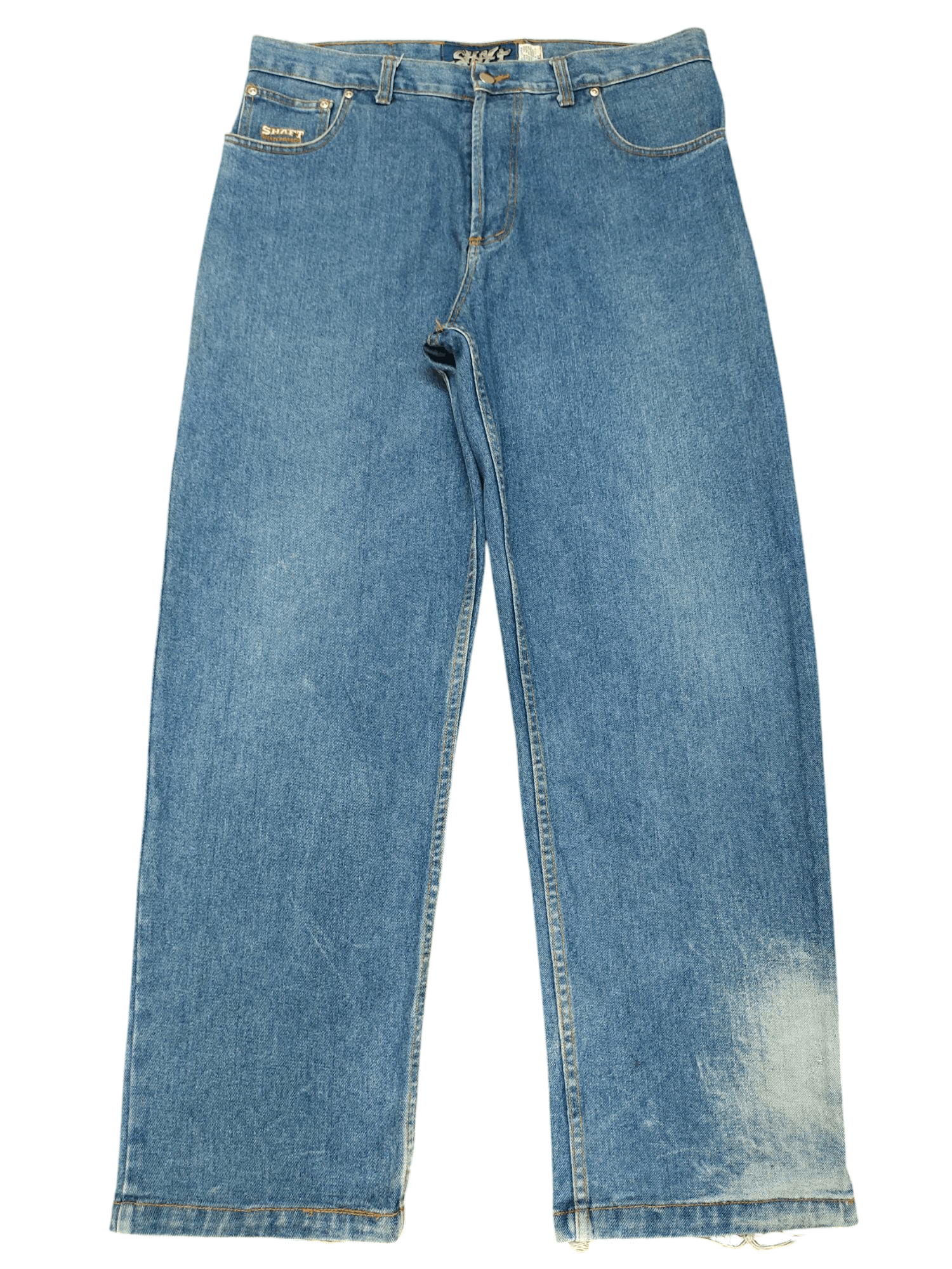 Pelle Pelle Vintage 90s Shaft Skateboards Distress Faded Baggy Jeans Size US 38 / EU 54 - 1 Thumbnail