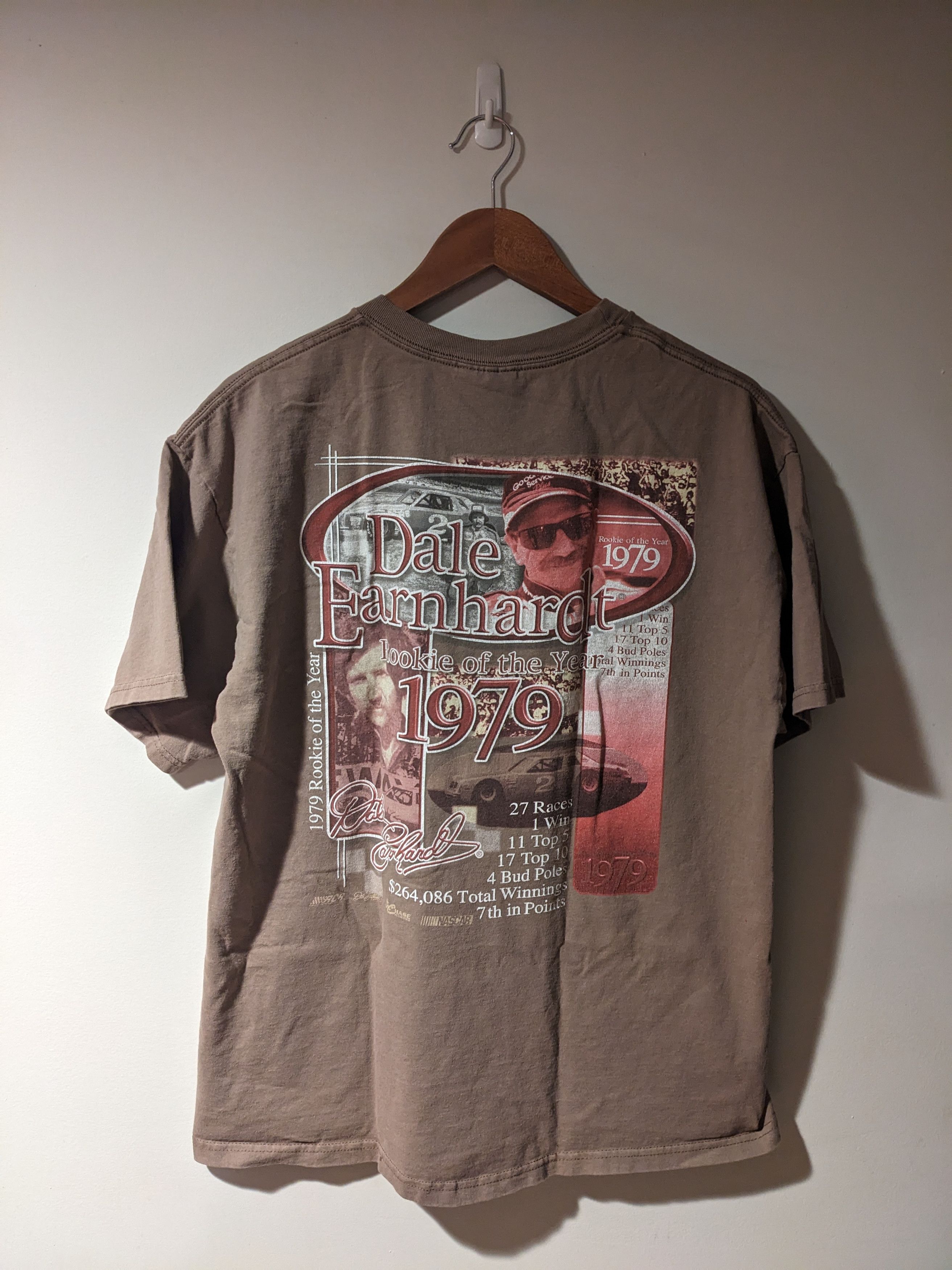 Chase Authentics × NASCAR × Vintage Vintage 90s Dale Earnhardt Rookie of the Year Nascar T-Shirt Size US M / EU 48-50 / 2 - 7 Thumbnail