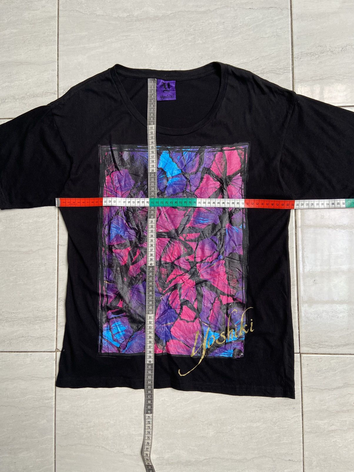 Designer × Issey Miyake × Japanese Brand YOSHIKI Black Motive T-shirt Size US S / EU 44-46 / 1 - 2 Thumbnail