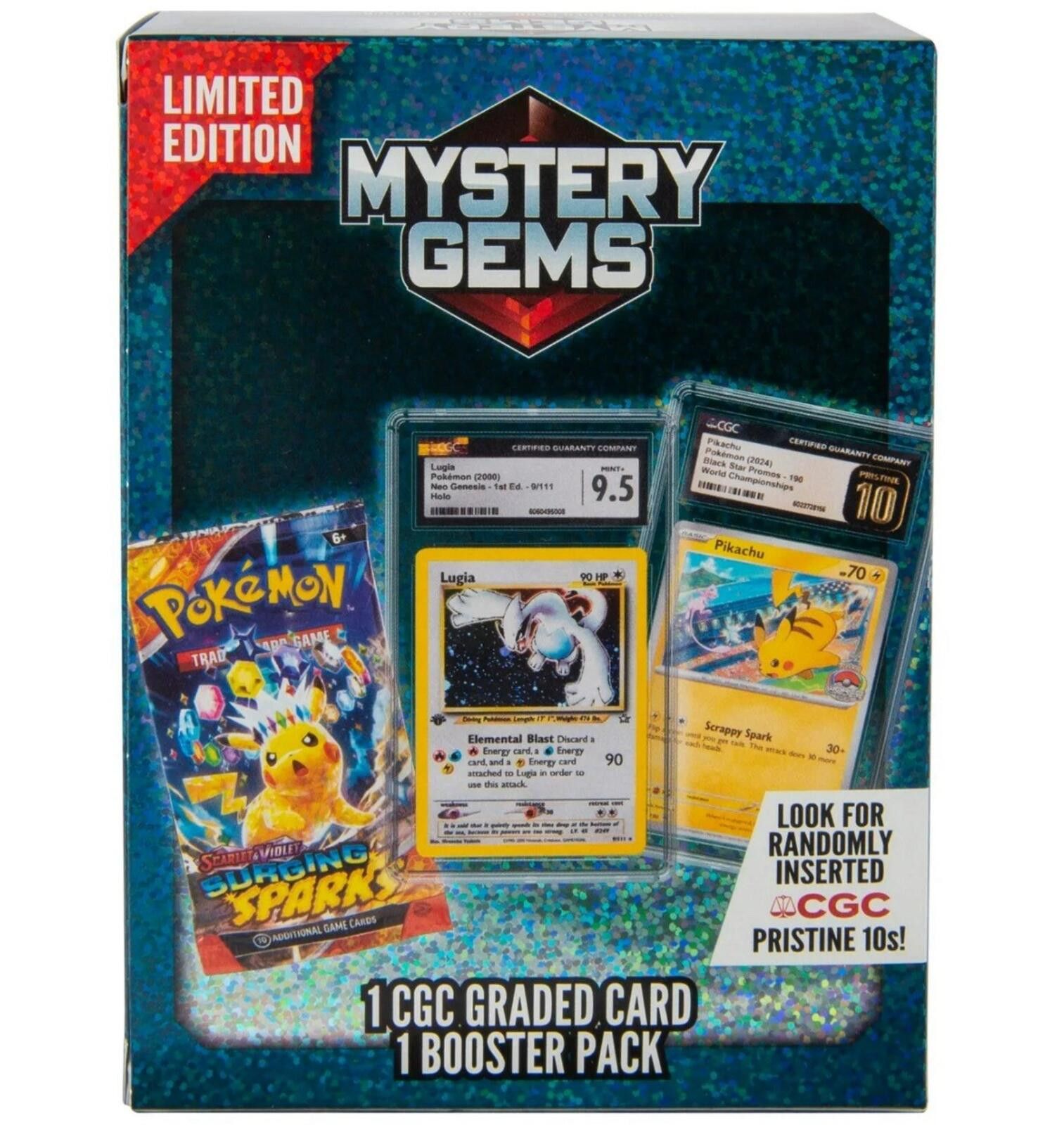 Other Pokémon Mystery Gems Box Sealed – 1 CGC Graded Card Size ONE SIZE - 6 Thumbnail