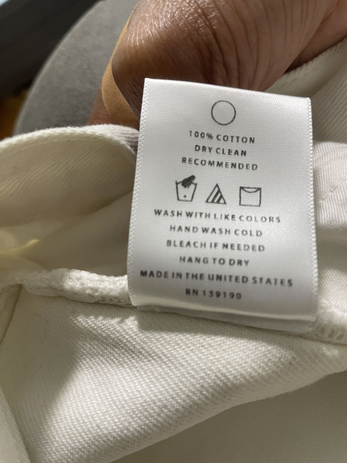 Fear of God Fear of god white denim size 33 Size US 33 - 9 Thumbnail
