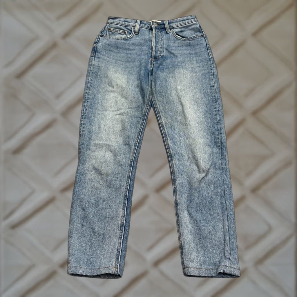 Vintage Denim Forum The Yoko High Rise slim fit Button Fly Jeans Womens 25 Blue Size 42" / US 20 - 1 Thumbnail
