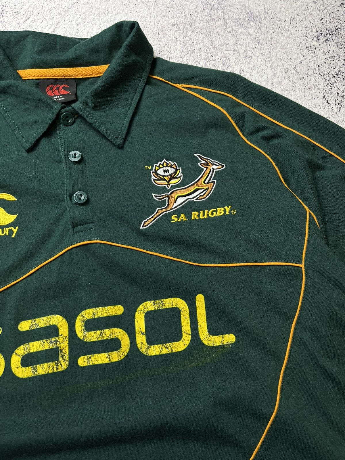 Other SOUTH AFRICA Canterbury Home Rugby Jersey 2007 Union SASOL Size US L / EU 52-54 / 3 - 8 Thumbnail