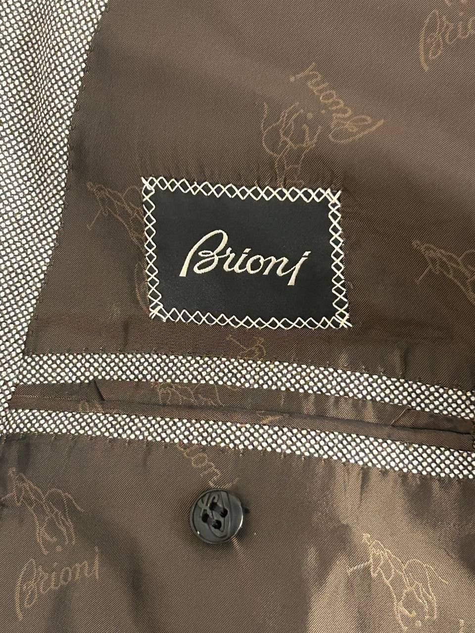 Brioni Brioni "Secolo" Grey Herringbone Blazer EU56/US46 Size 54R - 4 Thumbnail