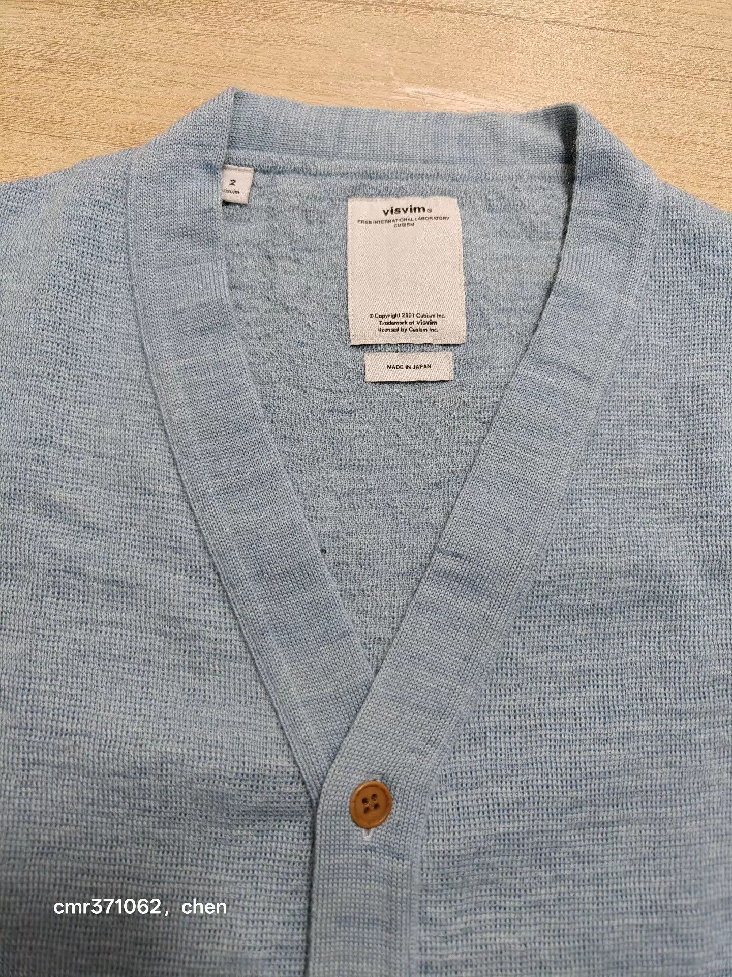 Visvim visvim 15aw longsleeve knit cardigan lt indigo 2 Size US M / EU 48-50 / 2 - 2 Thumbnail