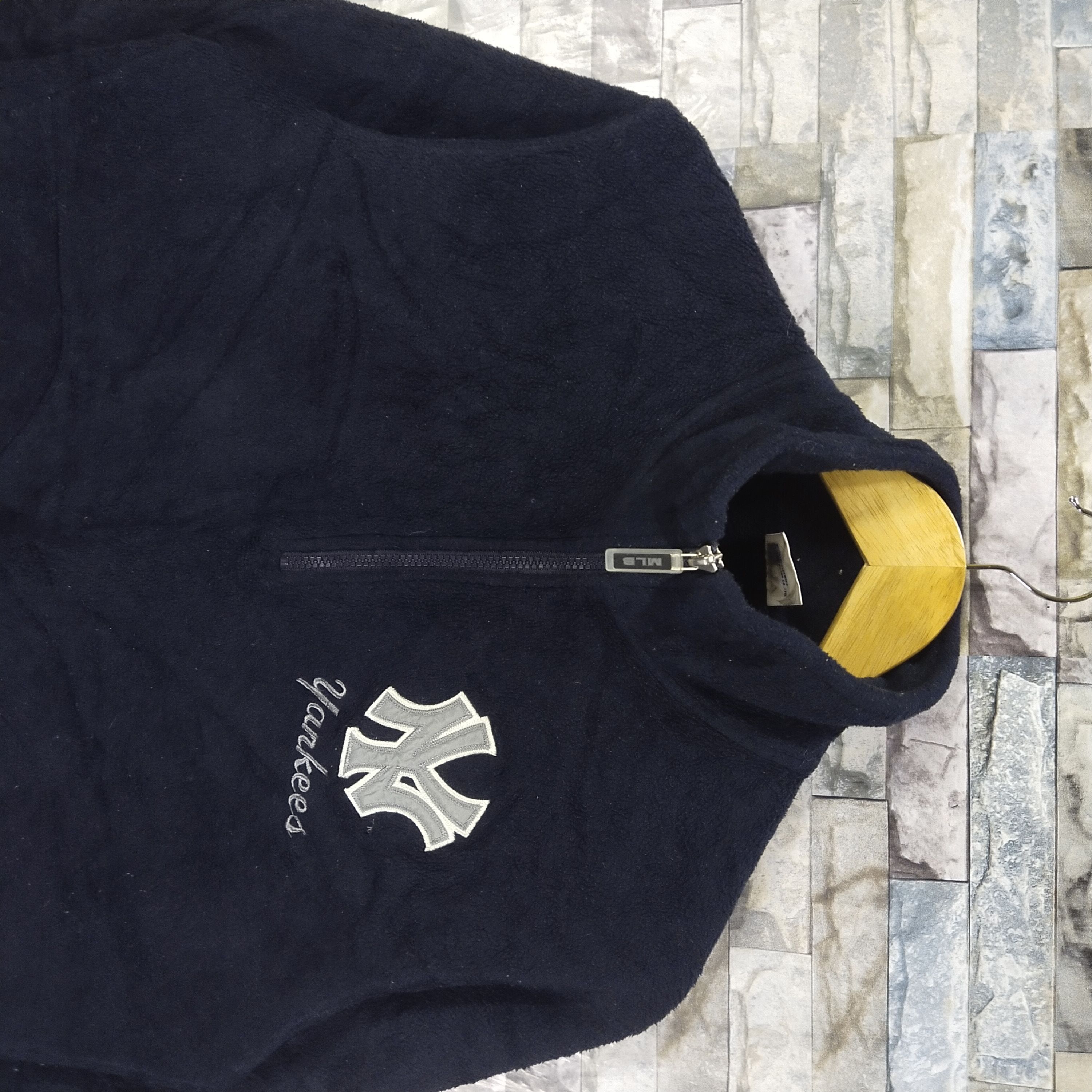 MLB NY Yankees Embroidery Logo Quarter Zip Fleece Jacket Size US L / EU 52-54 / 3 - 2 Thumbnail