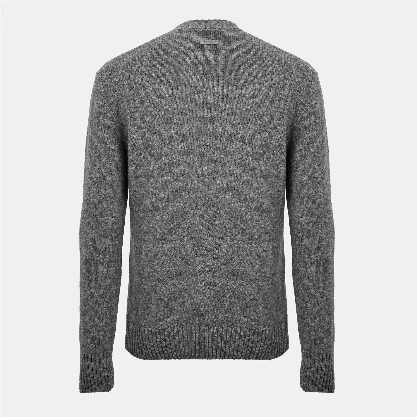 Dolce & Gabbana o1g2r1mq0426 Classic Crew Neck Jumper in Grey Melange Size US S / EU 44-46 / 1 - 2 Thumbnail