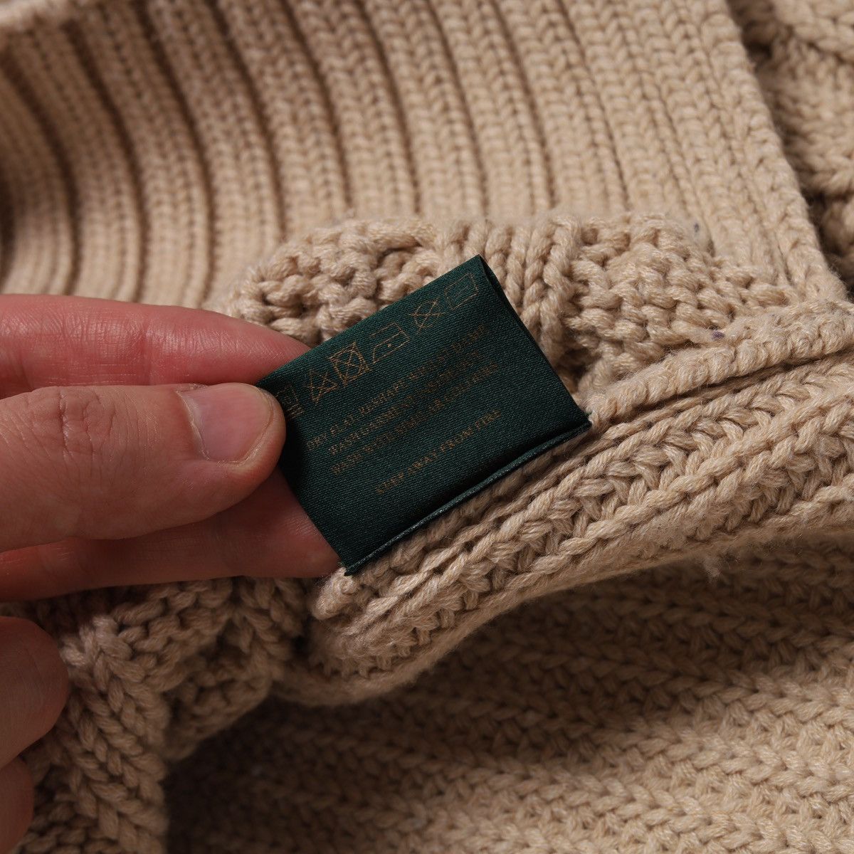 Other Holland Cooper Greenwich Cable Knit Jumper Sweater Beige Size M / US 6-8 / IT 42-44 - 8 Thumbnail