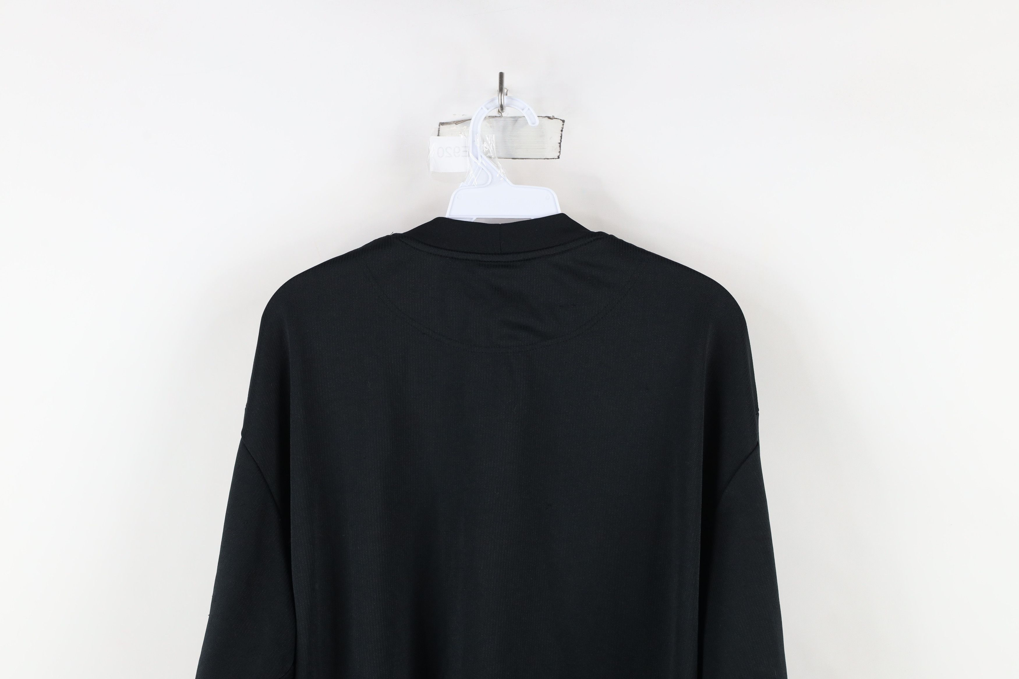 Nike × Vintage Vintage Nike Mini Swoosh Knit Long Sleeve T-Shirt Black Size US XL / EU 56 / 4 - 11 Thumbnail
