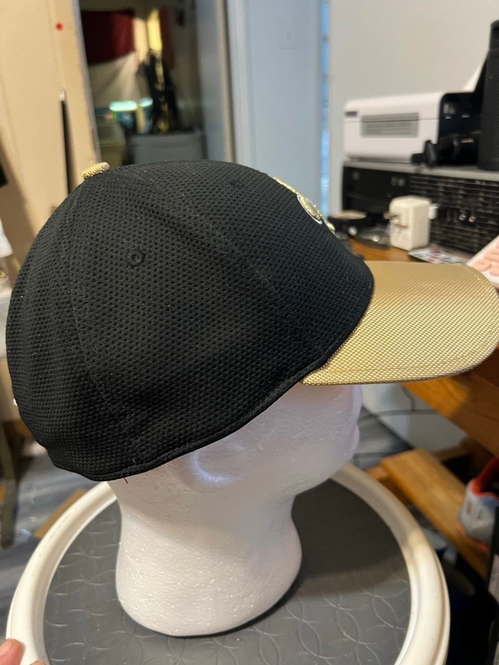 New Era Men's New Era Saints Fitted Hat One Size Black Gold Size 42 - 4 Thumbnail