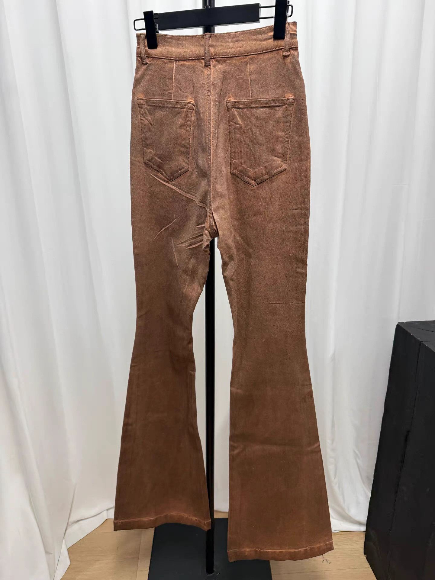 Rick Owens Rick Owens Mud-Dyed Wide Flare Trousers K20 Size 28" / US 6 / IT 42 - 6 Thumbnail