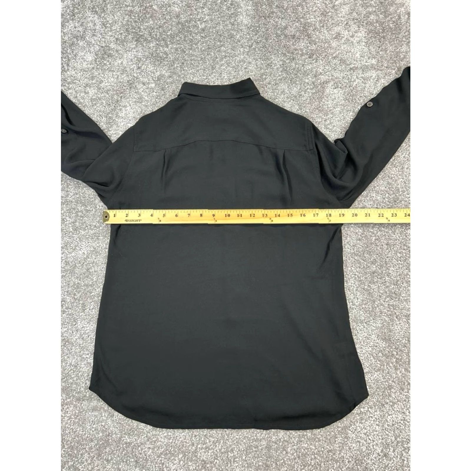Loft Loft Shirt Womens Small Black Button Up Size S / US 4 / IT 40 - 5 Thumbnail