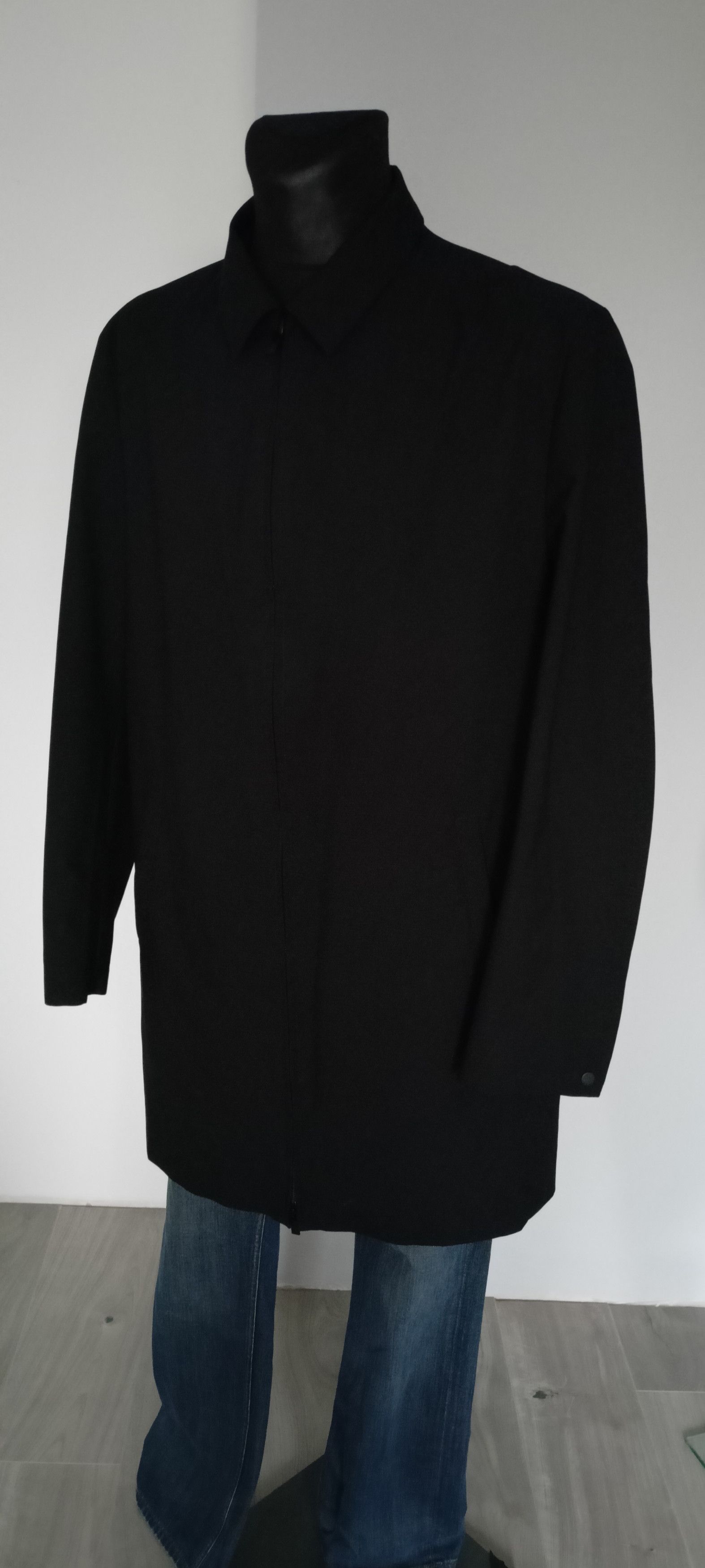 Hugo HUGO Hugo Boss Technical Waterproof Overcoat - Black Size 54 Size US XL / EU 56 / 4 - 4 Thumbnail