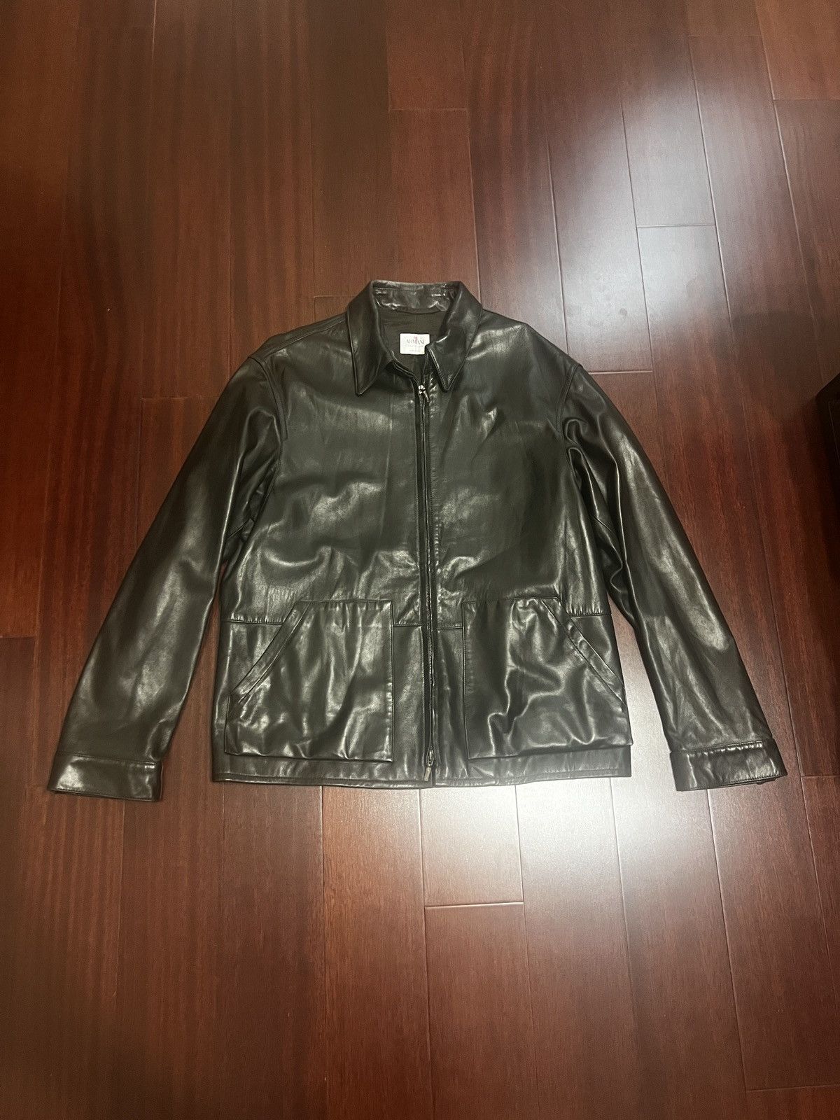 Armani ARMANI LEATHER JACKET Size US M / EU 48-50 / 2 - 1 Thumbnail