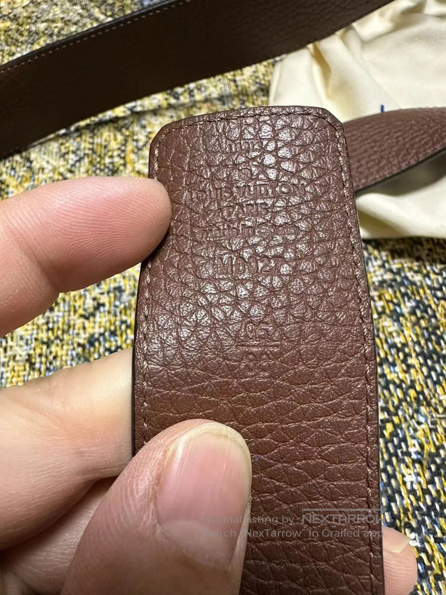 Louis Vuitton Multi-Color Leather Belt with Metal Buckle. Size ONE SIZE - 2 Thumbnail