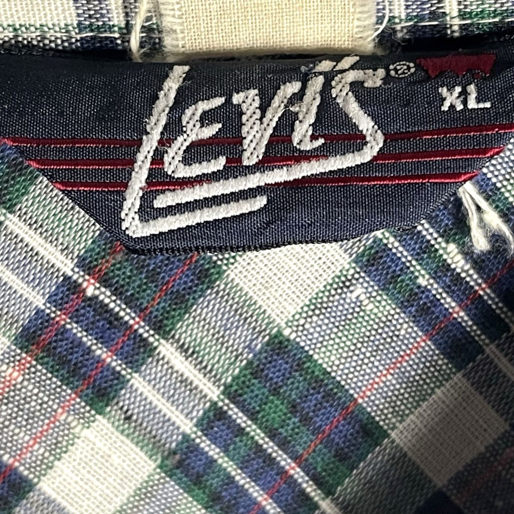 Levi's VINTAGE Levi's Shirt Western Pearl Snap Blue Plaid XL Men's Long Sleeve Button-Up Rockabilly 70s 80s Retro Western Size US XL / EU 56 / 4 - 5 Thumbnail