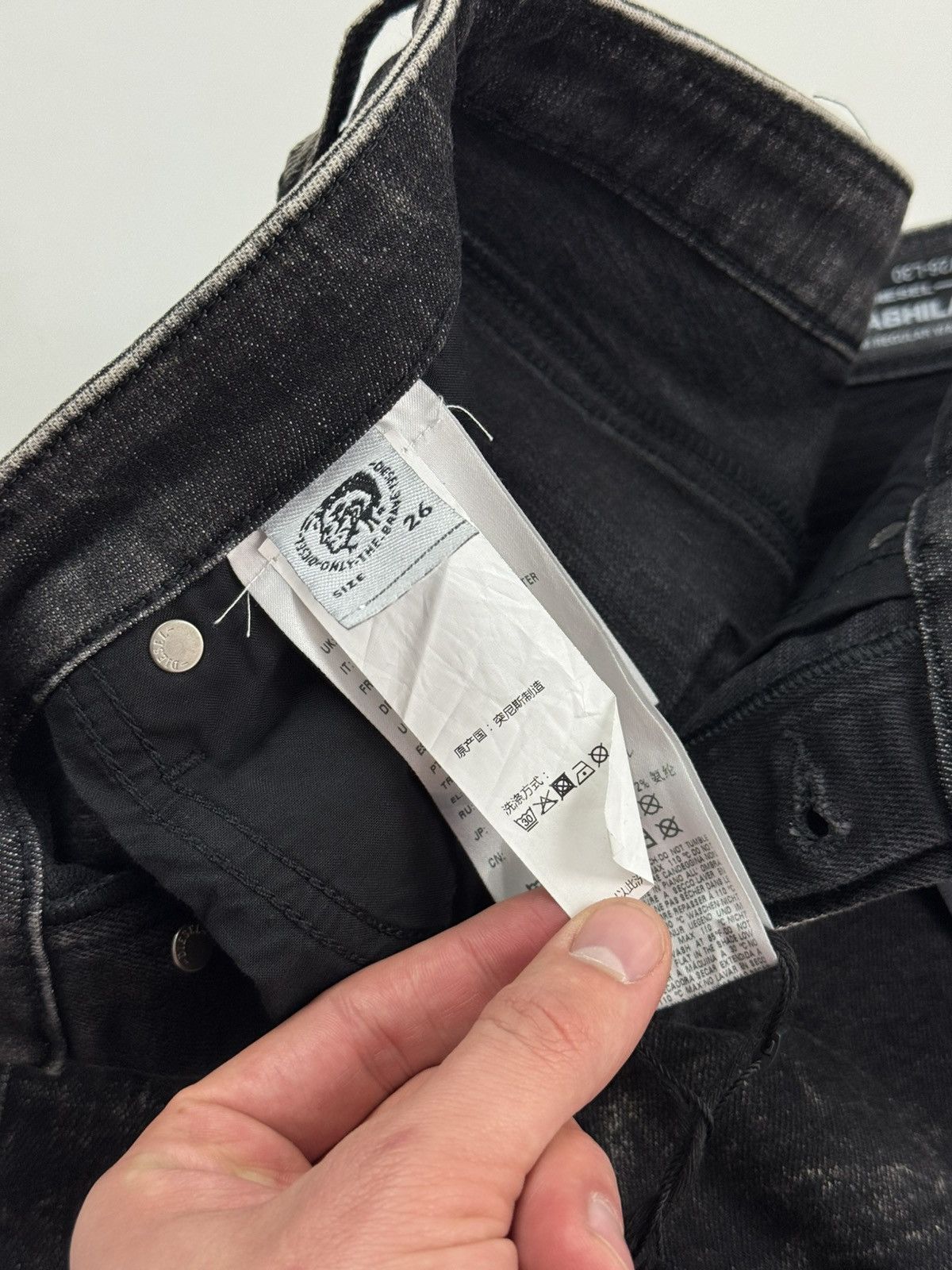 Diesel New! Diesel Babhila Skinny Washed Black Women’s Jeans Size 28" / US 6 / IT 42 - 9 Thumbnail