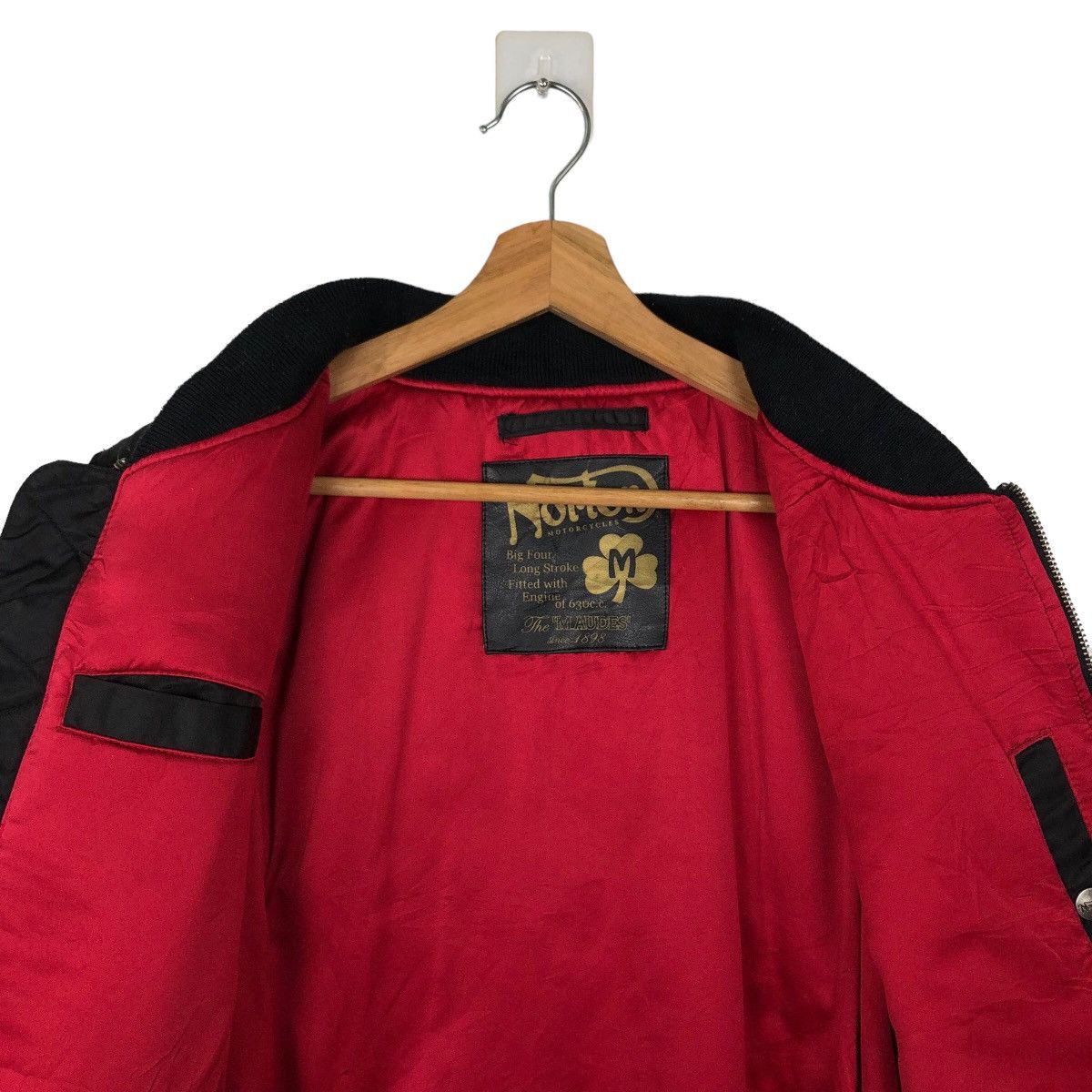 Japanese Brand 🔥90s VINTAGE SOFT LEATHER BOMBER JACKET NOTRON RACING STYLE Size US M / EU 48-50 / 2 - 10 Thumbnail