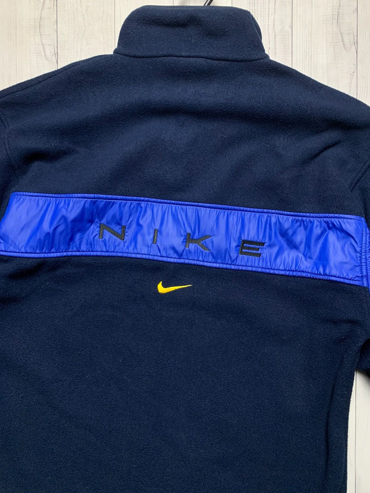 Vintage Vintage Nike Fleece jacket zip 1/4 size L logo Size US L / EU 52-54 / 3 - 2 Thumbnail