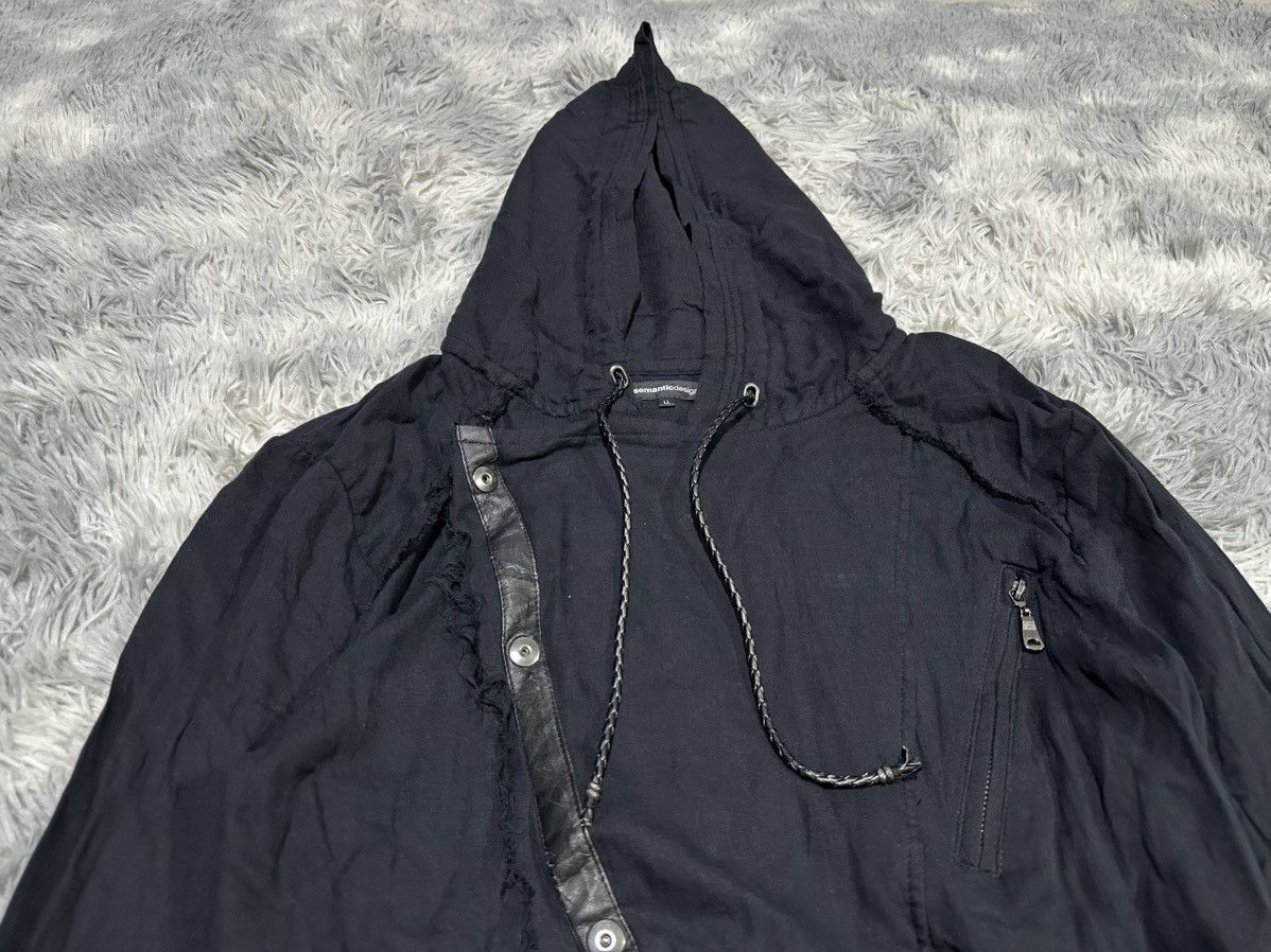 semanticdesign 🔥Sick Y2K Semantic Design Asymmetric Ninja Hoodie Raw Hem Size US L / EU 52-54 / 3 - 6 Thumbnail