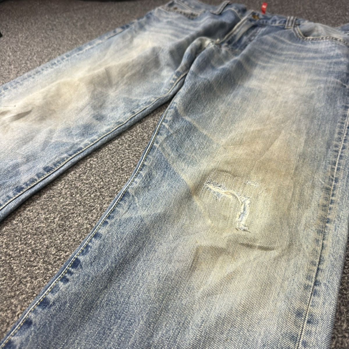 Undercover × Uniqlo 🔥🇯🇵 Vintage Japanese Uniqlo S002 UJ Distressed Denim Size US 34 / EU 50 - 6 Thumbnail