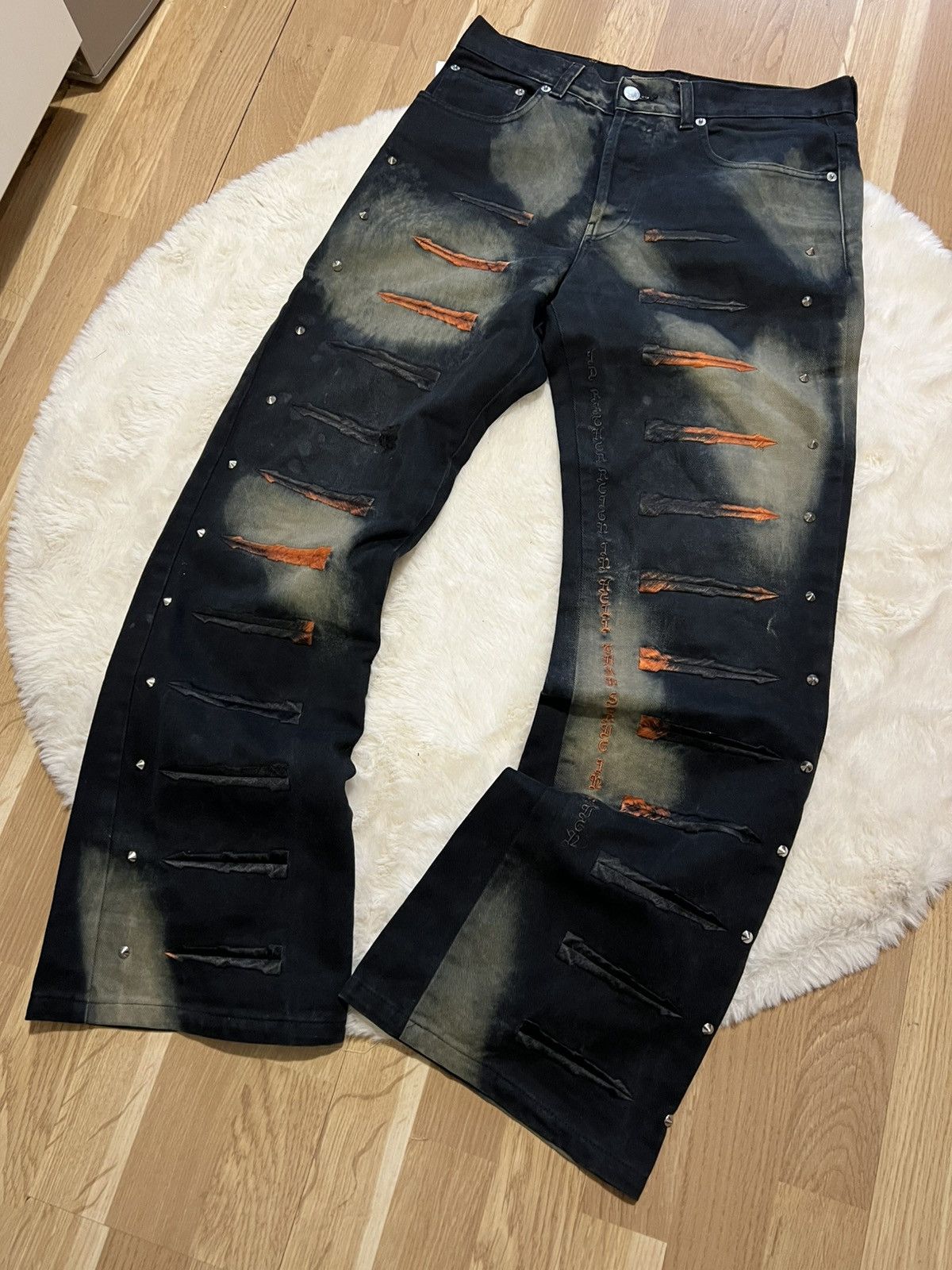 If Six Was Nine Vintage Richmond jeans avant garde punk if6was9 style 2000s Size US 31 - 3 Thumbnail