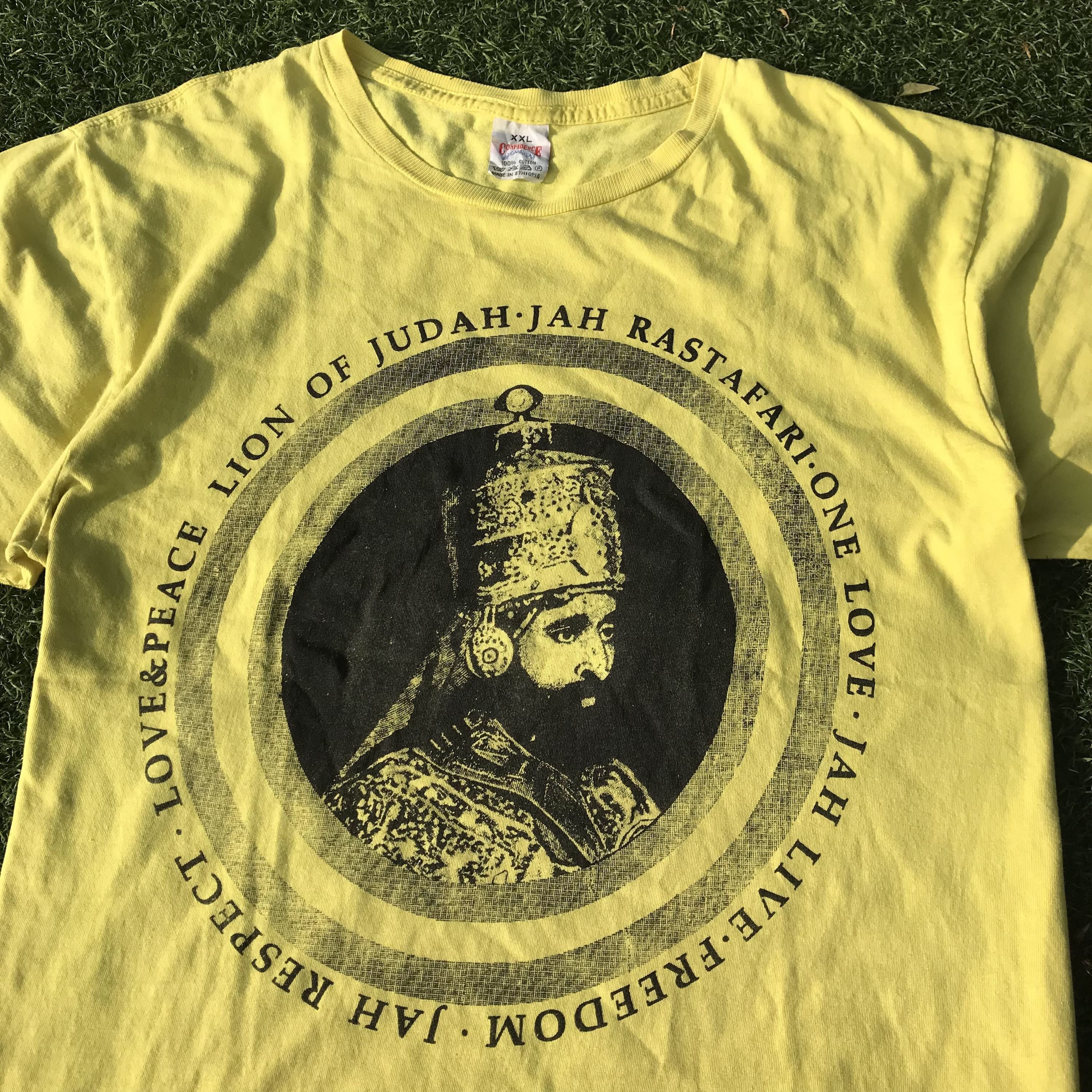 Vintage Vintage Tshirt Haile Selassie Lion of Judah Jah Rastafari Size US L / EU 52-54 / 3 - 8 Thumbnail