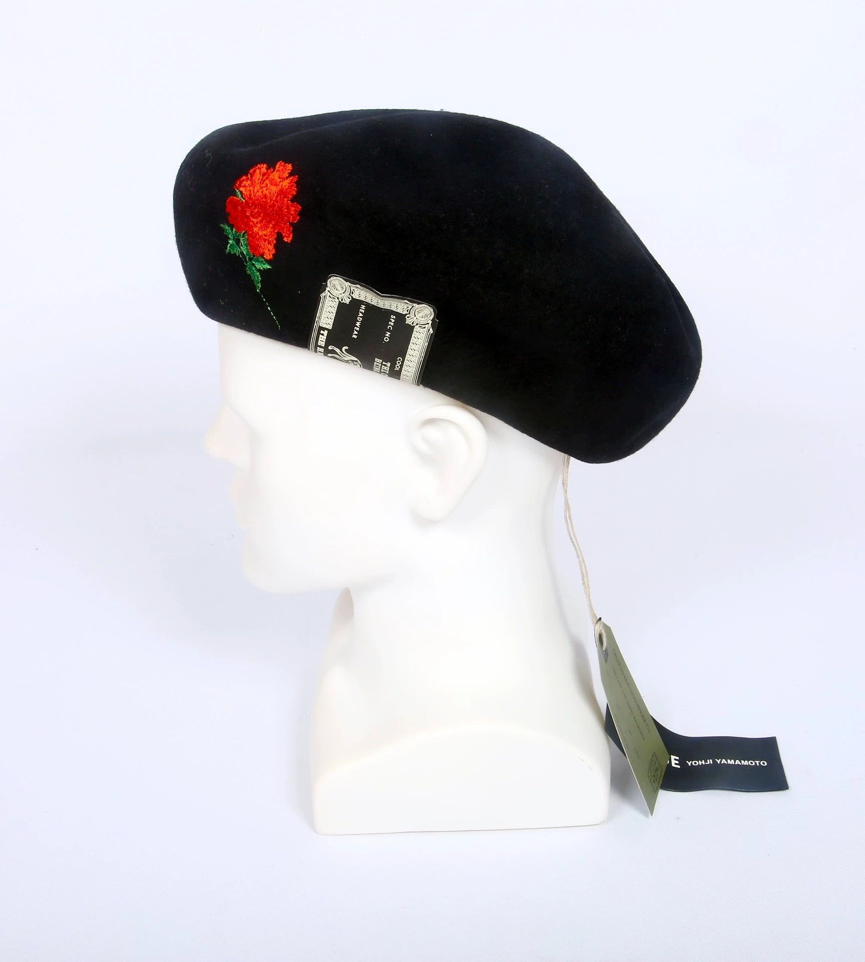 Other H.W. Dog × Wildside Peony Embroidery Wool Beret Size ONE SIZE - 1 Thumbnail