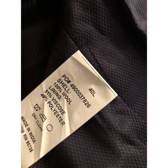 Alfani Alfani men's black 100%wool vest slim fit size: 40L Size 40L - 3 Thumbnail