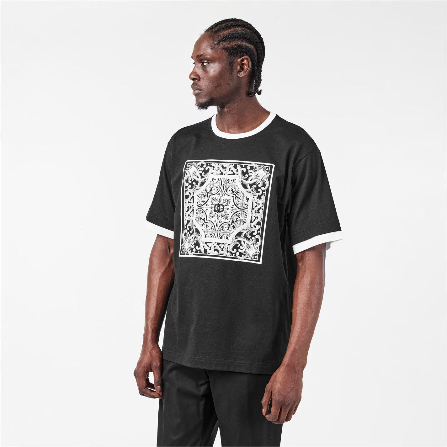 Dolce & Gabbana o1g2r1mq0426 T-Shirt in Nero Size US M / EU 48-50 / 2 - 3 Thumbnail