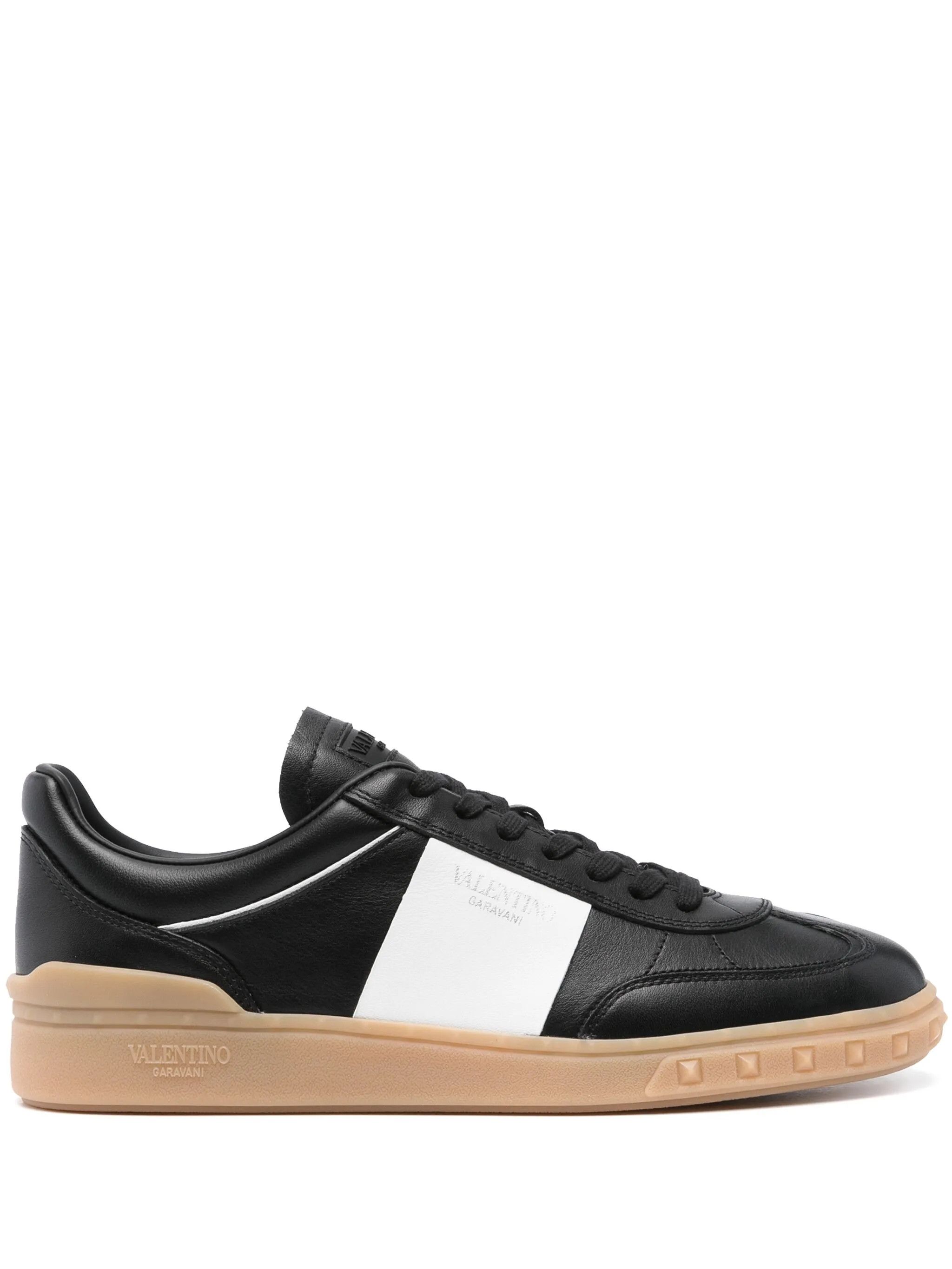 Valentino o1y0525 Logo Low-Top Sneakers in Black/White Size US 9.5 / EU 42-43 - 1 Thumbnail