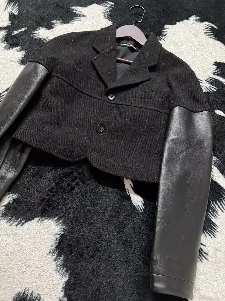 Comme des Garcons Comme Des Garcons Wool patchwork silhouette jacket Size S / US 4 / IT 40 - 3 Thumbnail