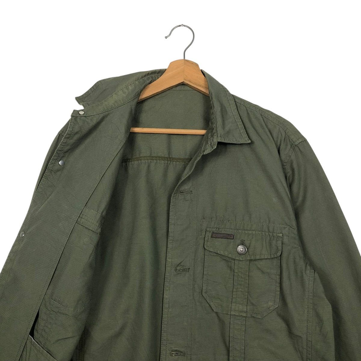 Japanese Brand 🔥VINTAGE BUTTON CHORE WORK JACKET CROCODILE ISSEY MIYAKE Size US L / EU 52-54 / 3 - 14 Thumbnail