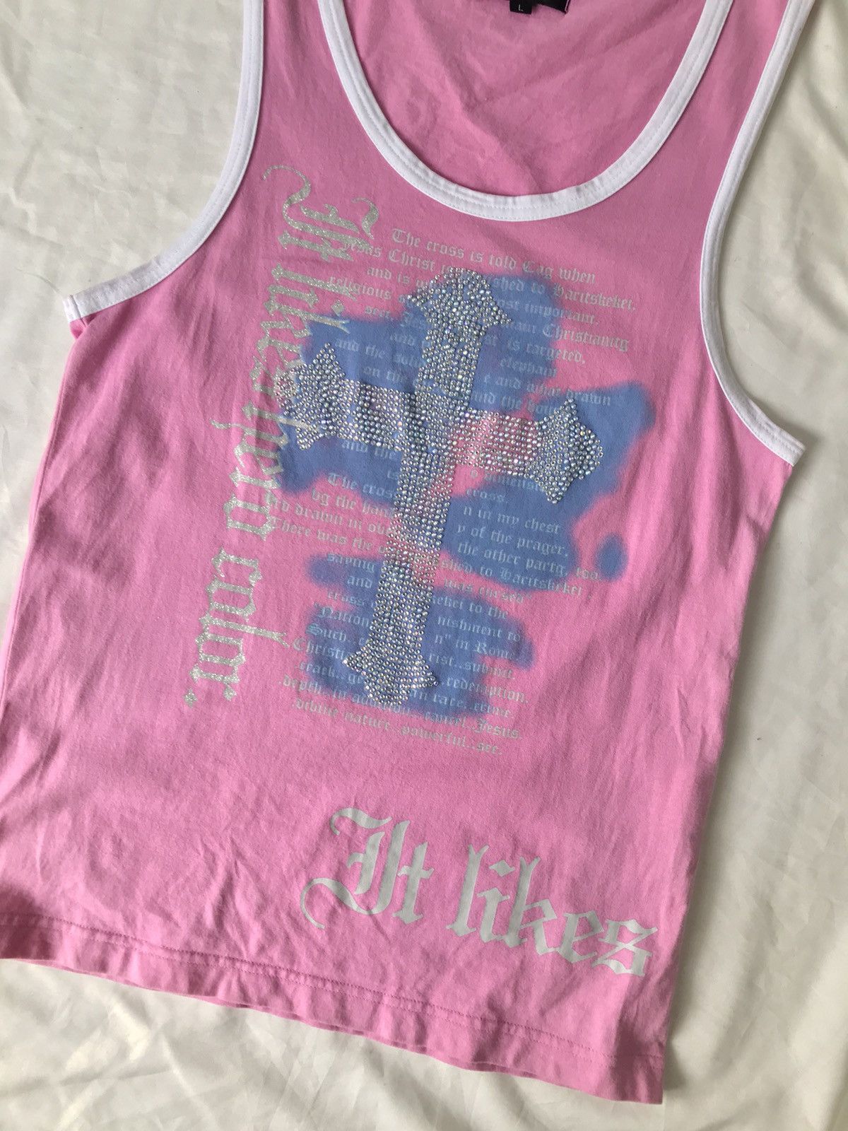 Hysteric Glamour Japanese Lowbox - Poem Hero Cross tanktop shirt Size US L / EU 52-54 / 3 - 3 Thumbnail