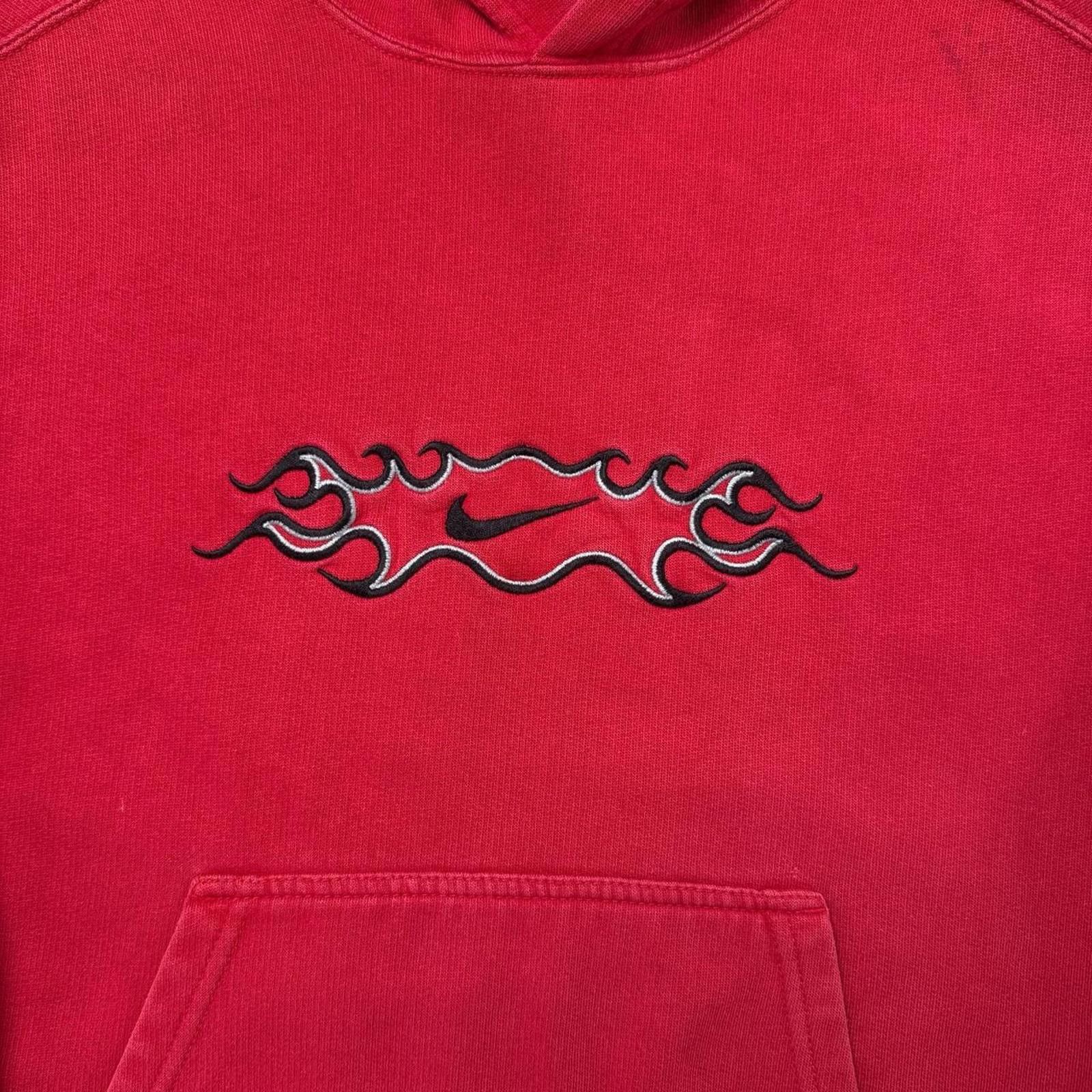 Nike Y2K Nike Flames 00s Red Kids Hoodie Jacket Size S / US 4 / IT 40 - 5 Thumbnail