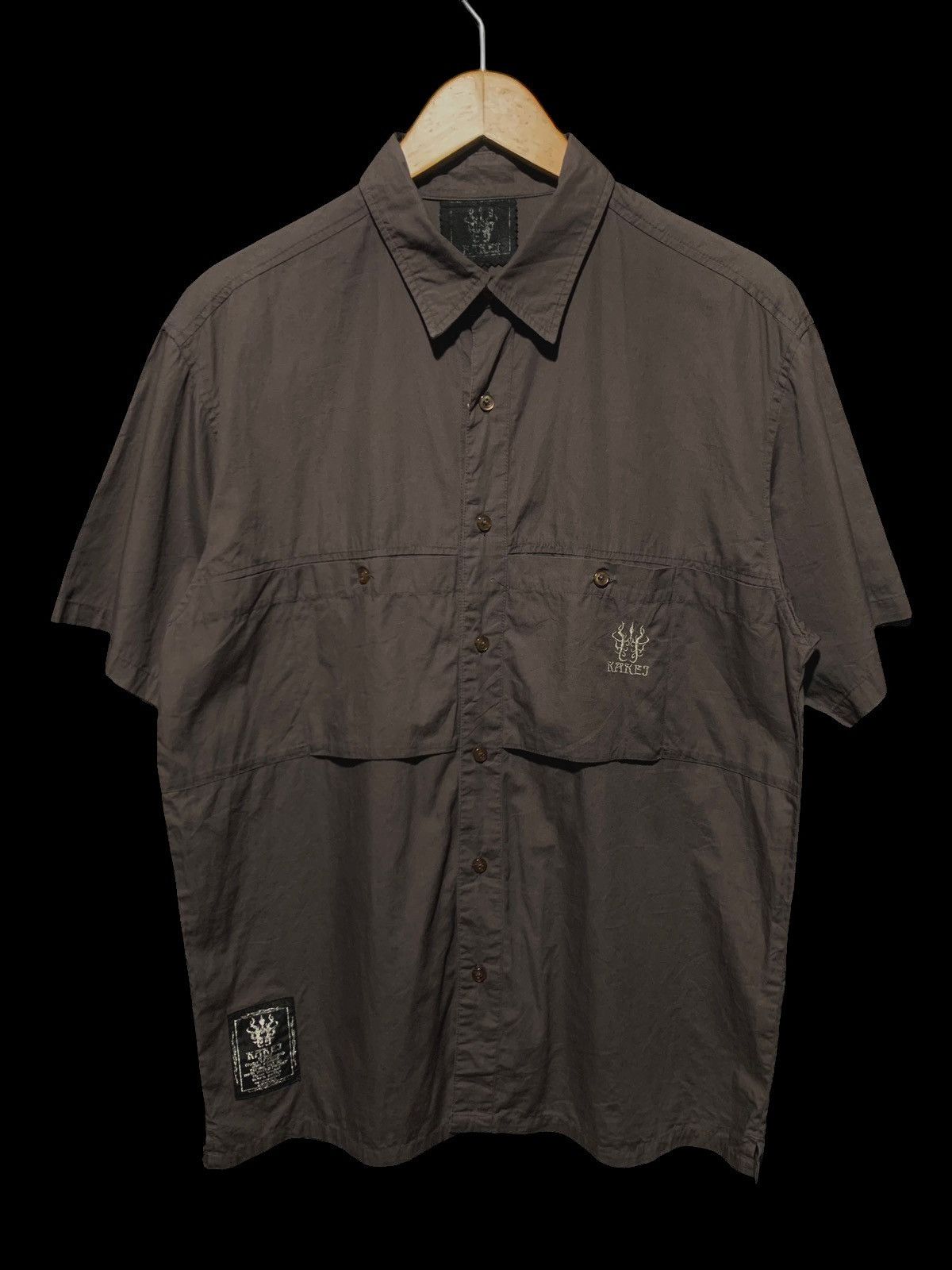 Japanese Brand Vintage Kakej poem dragon japan shirt Size US L / EU 52-54 / 3 - 2 Thumbnail
