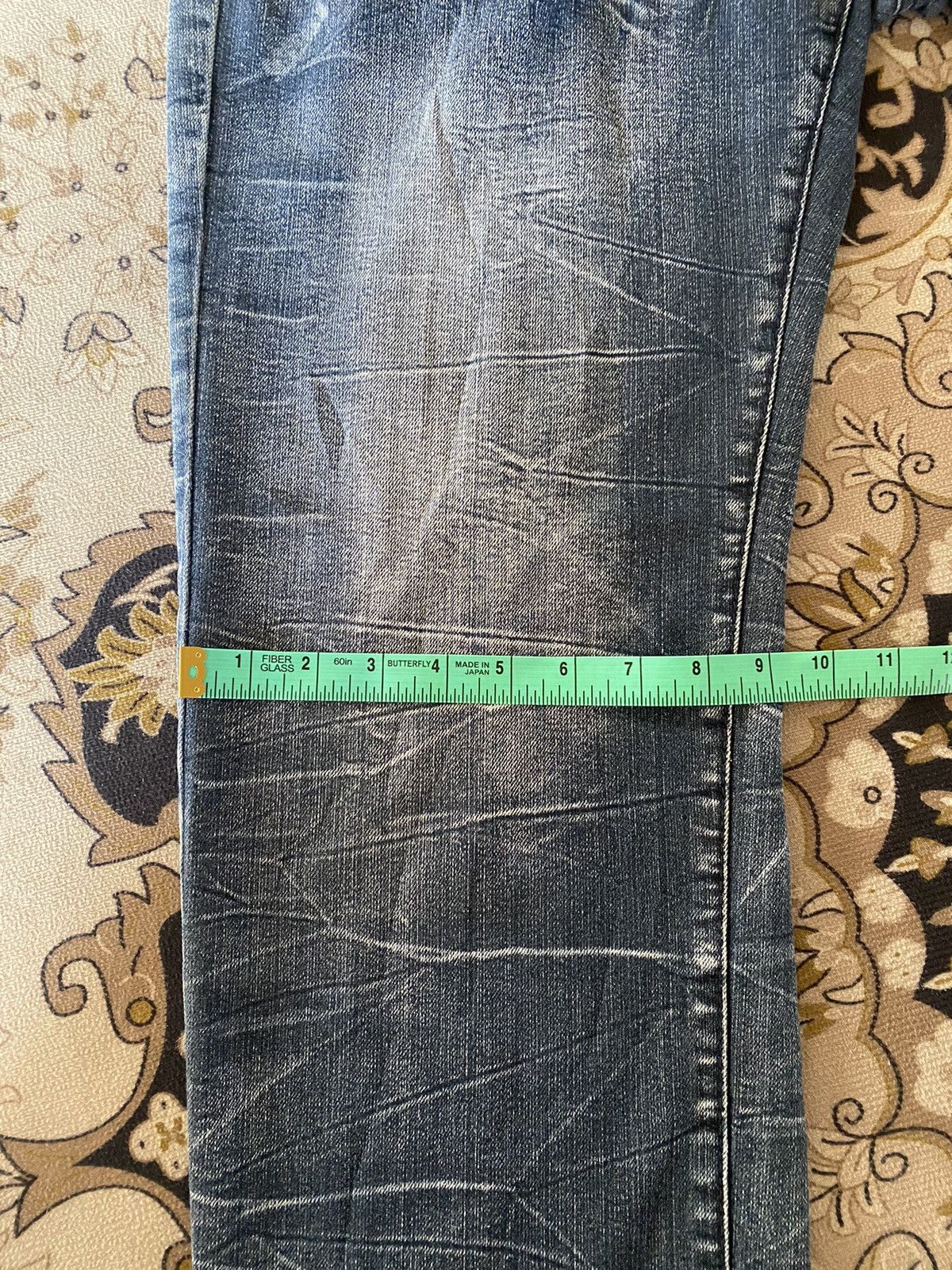 Japanese Brand Japanese Brand Lightning Style Distressed Denim Size US 32 / EU 48 - 16 Thumbnail