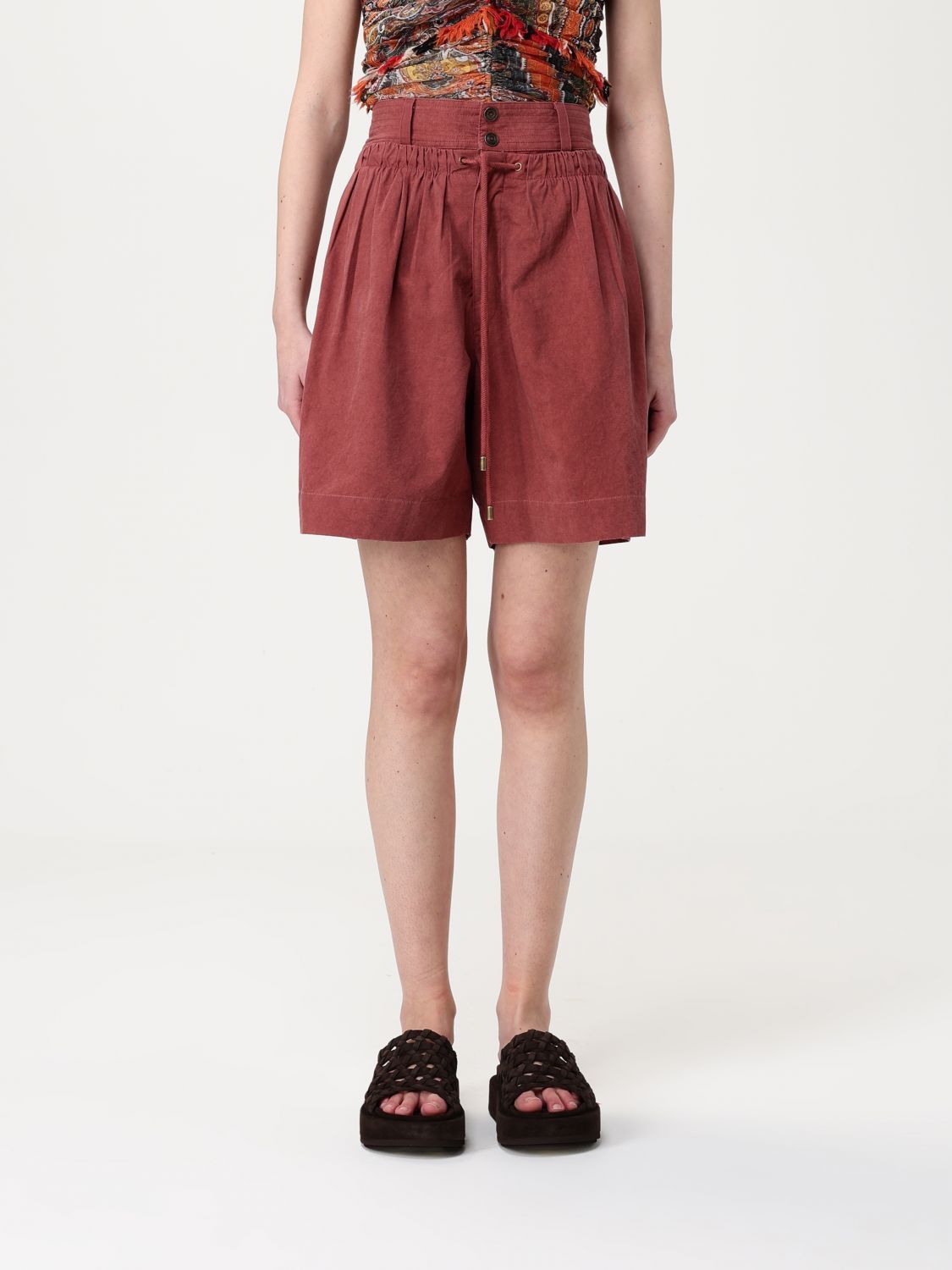 Max Mara Max Mara Short Woman Brick Red Size 27" / US 4 / IT 40 - 1 Thumbnail
