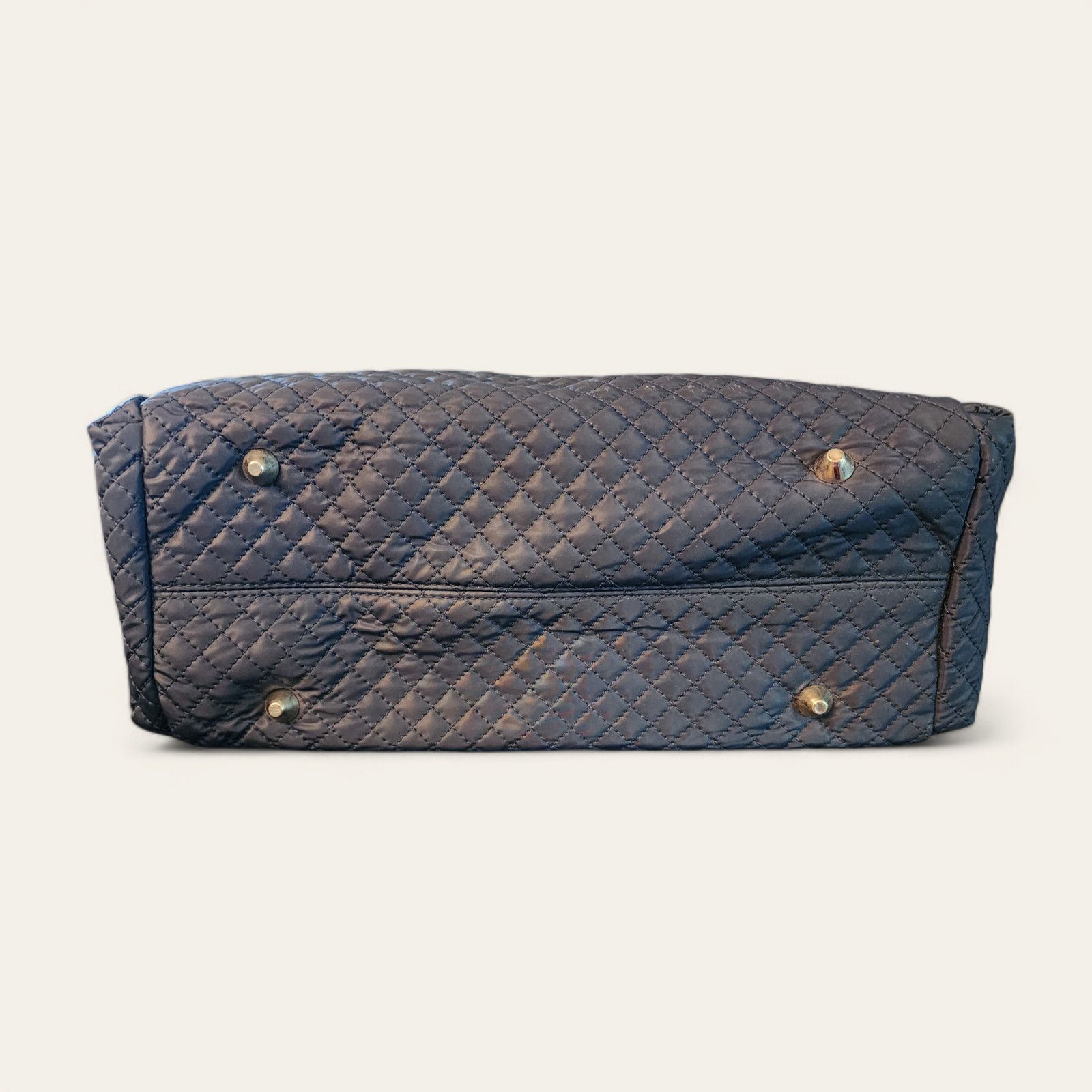 Other Maxx New York navy blue nylon quilted diaper bag weekender Size ONE SIZE - 6 Thumbnail