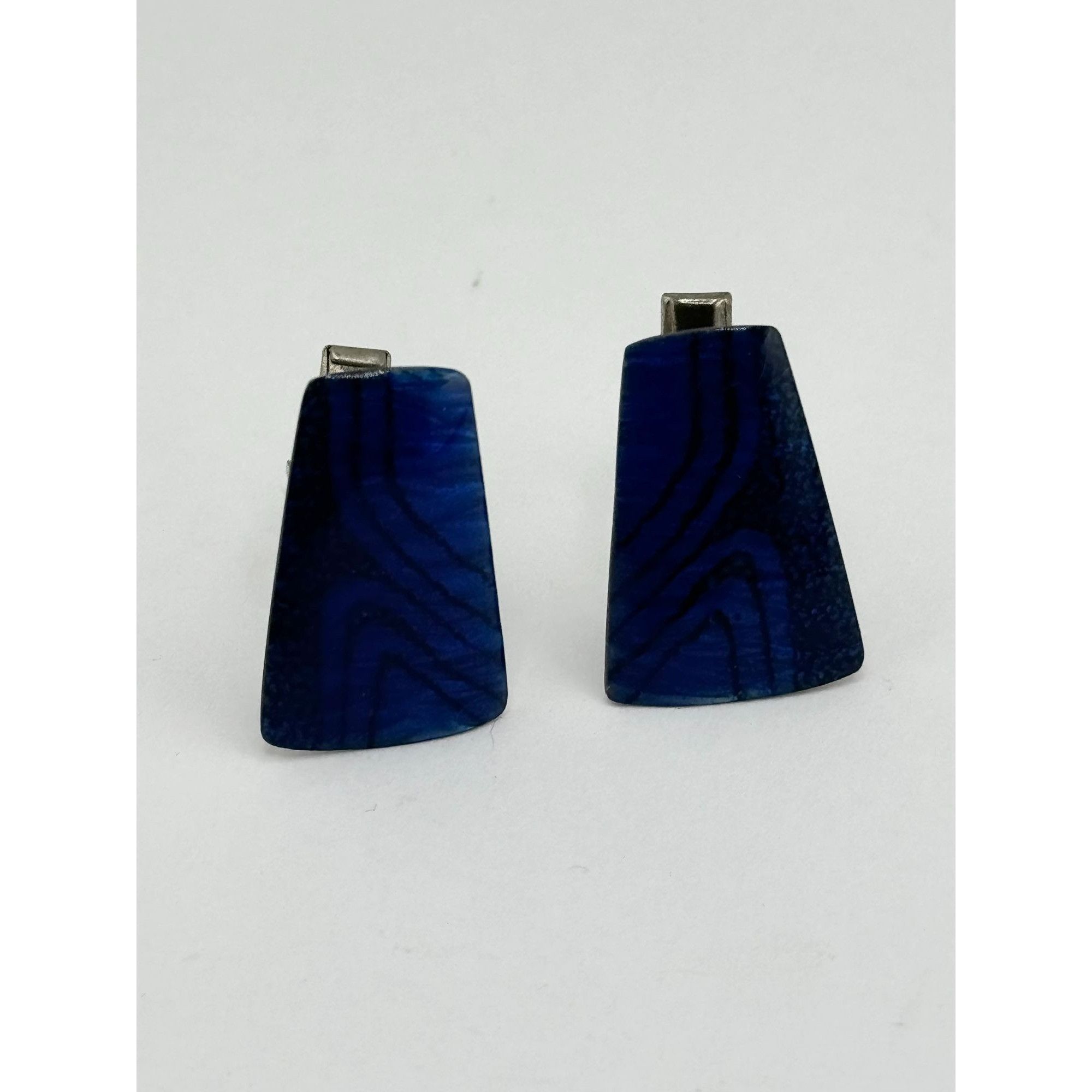 Vintage Vintage blue enamel cuff links unisex Size ONE SIZE - 3 Thumbnail