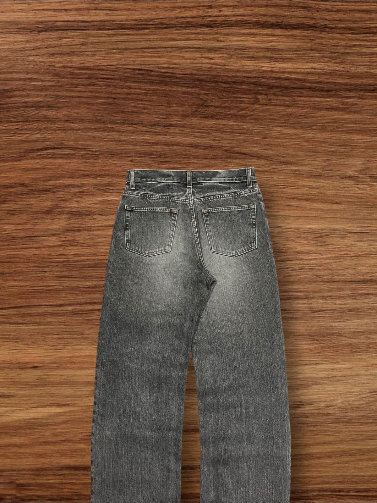 Japanese Brand ⚡️Distressed⚡️Vintage Japanese Brand GL Heart Black Faded Jean Size US 28 / EU 44 - 6 Thumbnail