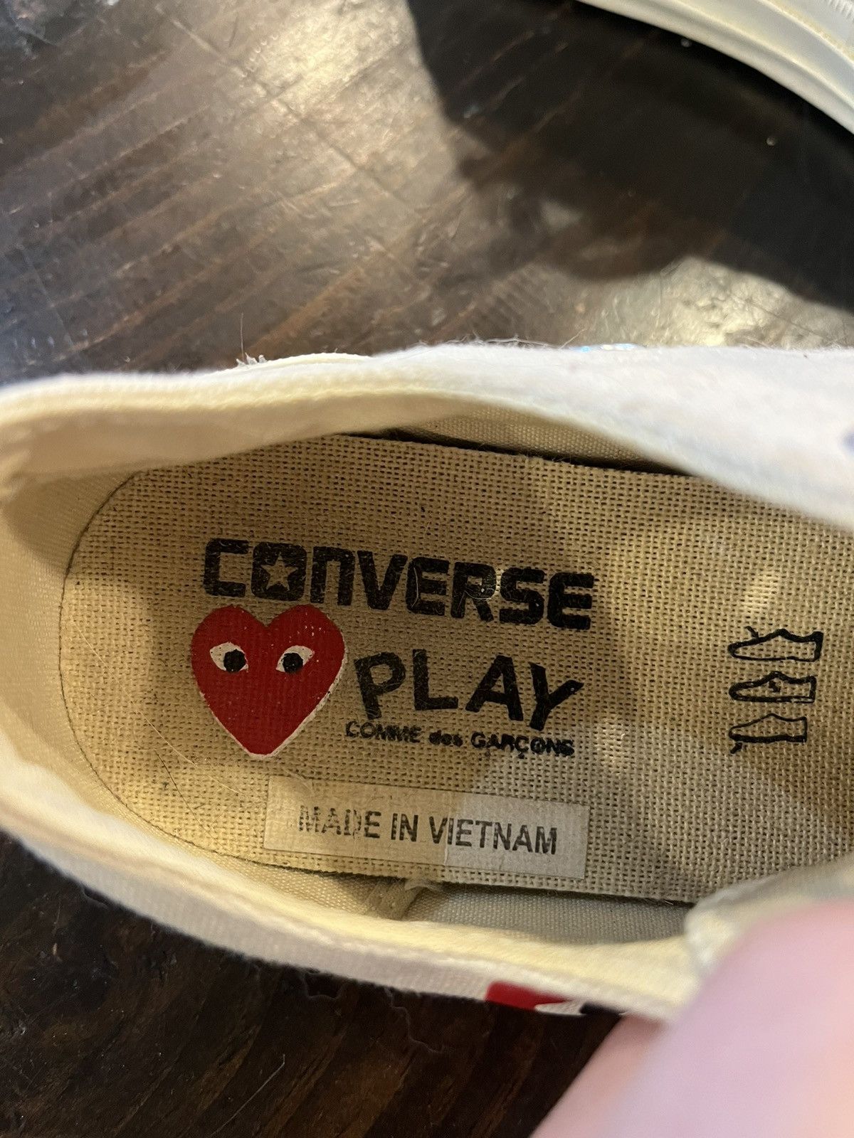 Comme des Garcons × Converse CDG Low Top Converse Size US 7 / IT 37 - 4 Thumbnail