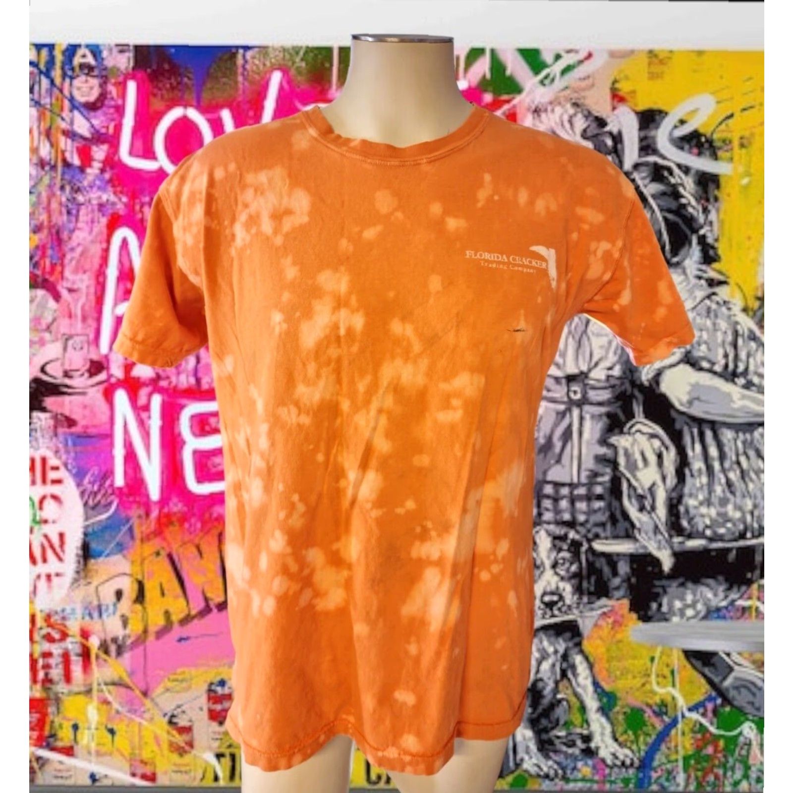 Doublet Florida Cracker Company Bleach Western Boot Graphic T Shirt Mens Orange M Size US M / EU 48-50 / 2 - 2 Thumbnail